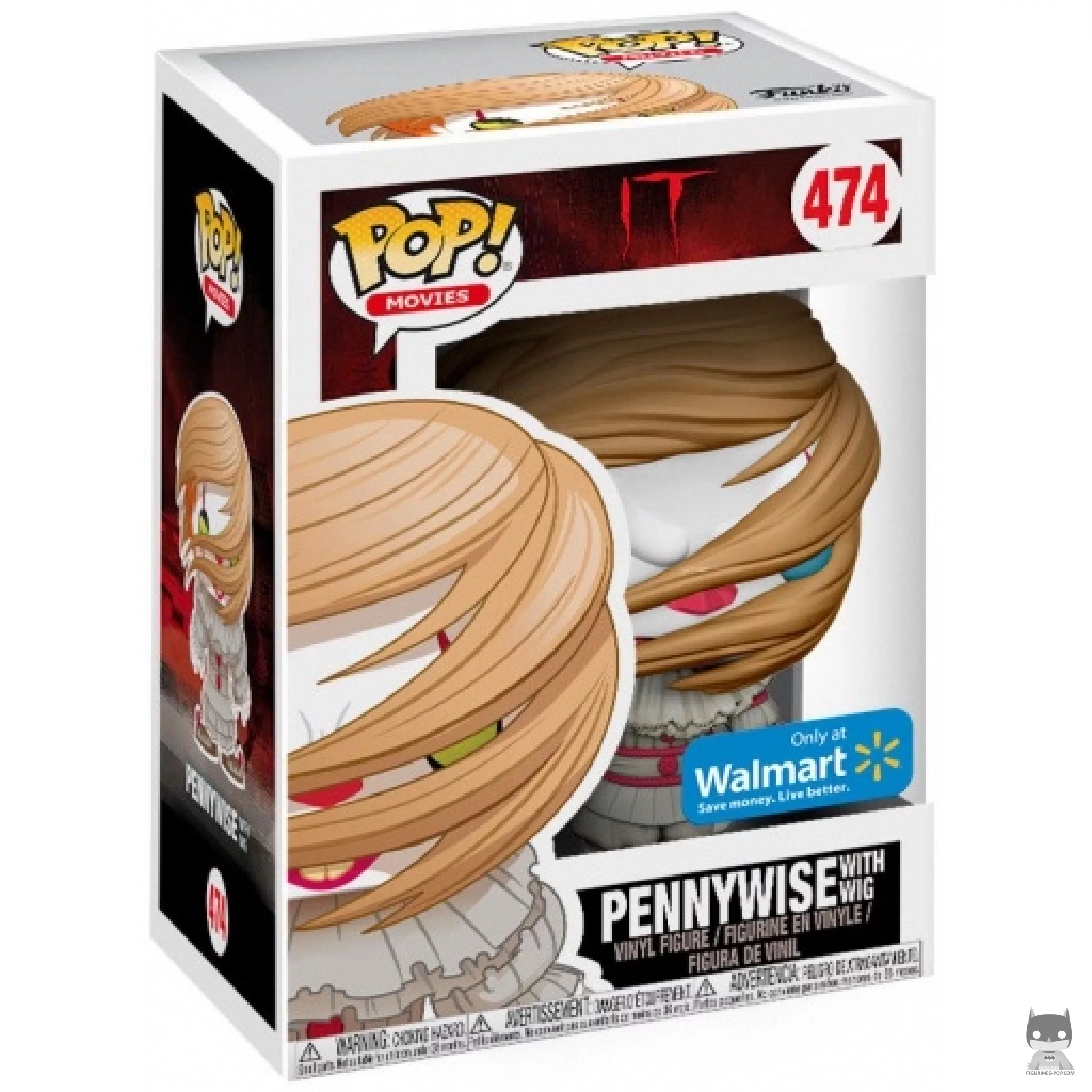 Figurine Funko POP Grippe-Sou avec perruque avec boîte