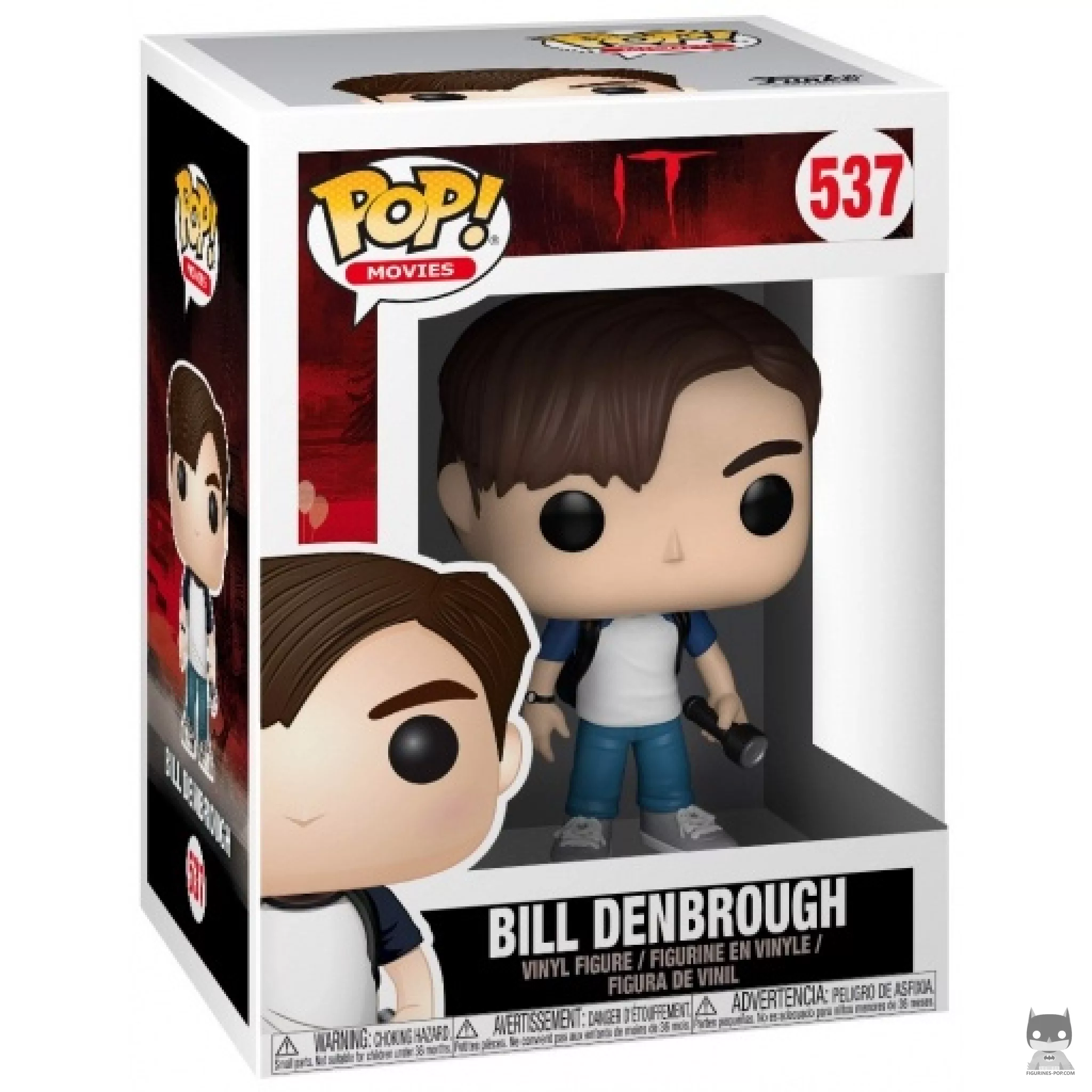 Figurine Funko POP Bill Denbrough avec torche avec boîte