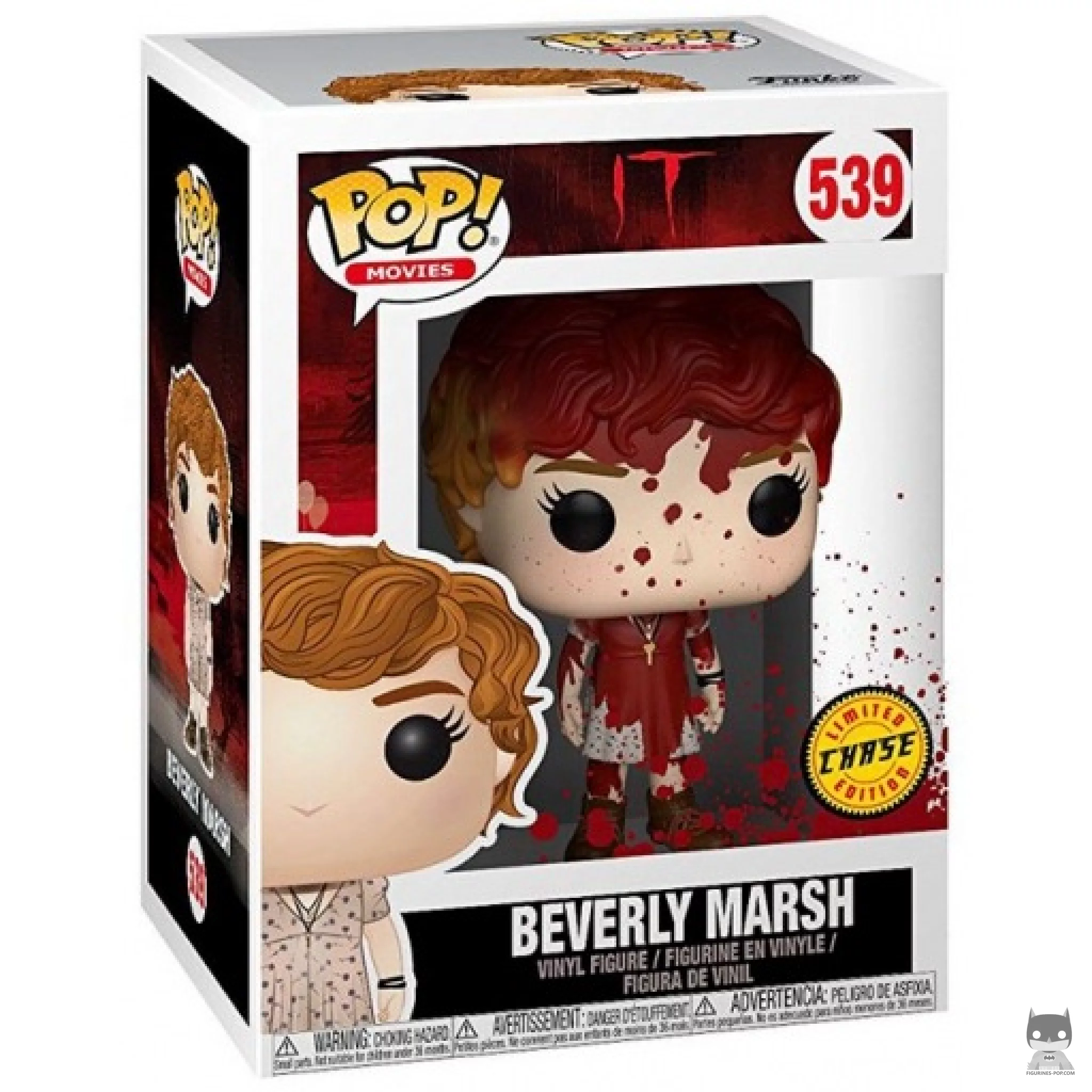 Figurine Funko POP Beverly Marsh avec collier clé (Bloody & Chase) avec boîte