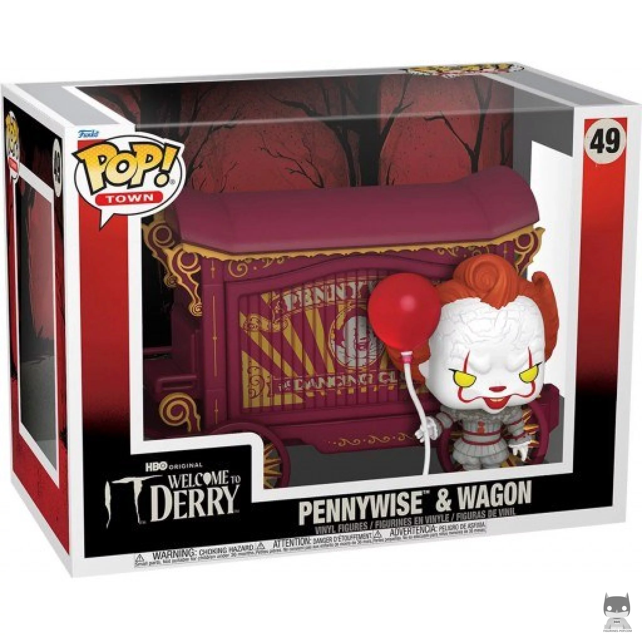 Figurine Funko POP Pennywise & Wagon avec boîte