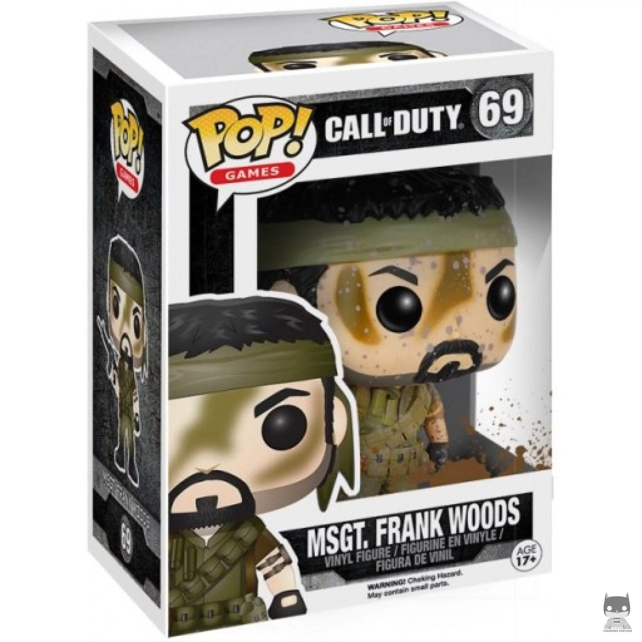 Figurine Funko POP MSGT Frank Woods (Éclaboussure de boue) avec boîte