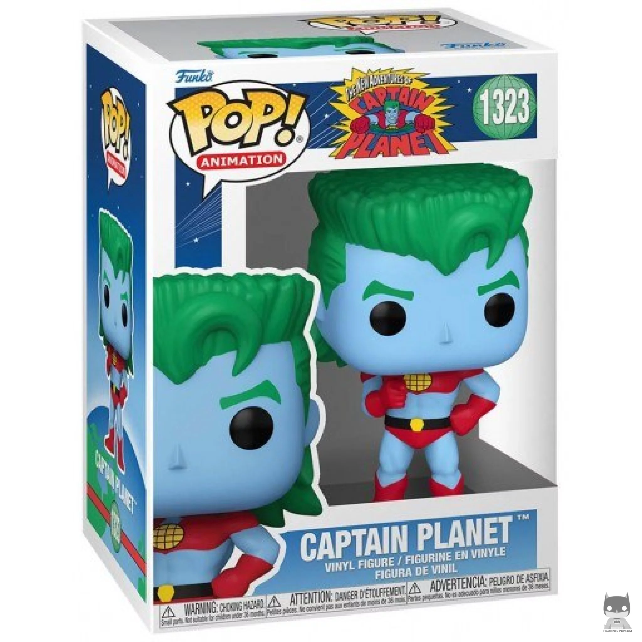 Figurine Funko POP Capitaine Planète avec boîte