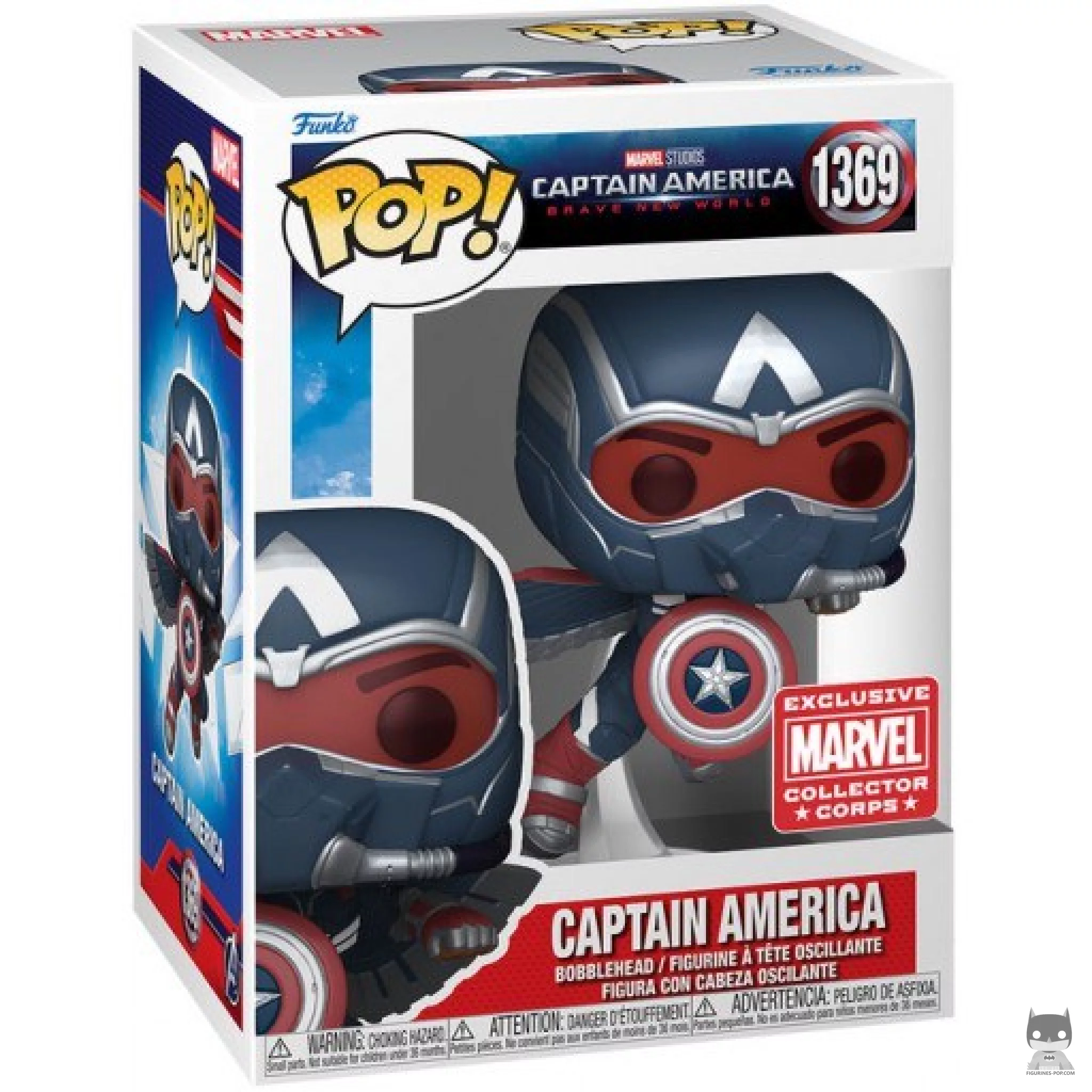 Figurine Funko POP Captain America avec boîte