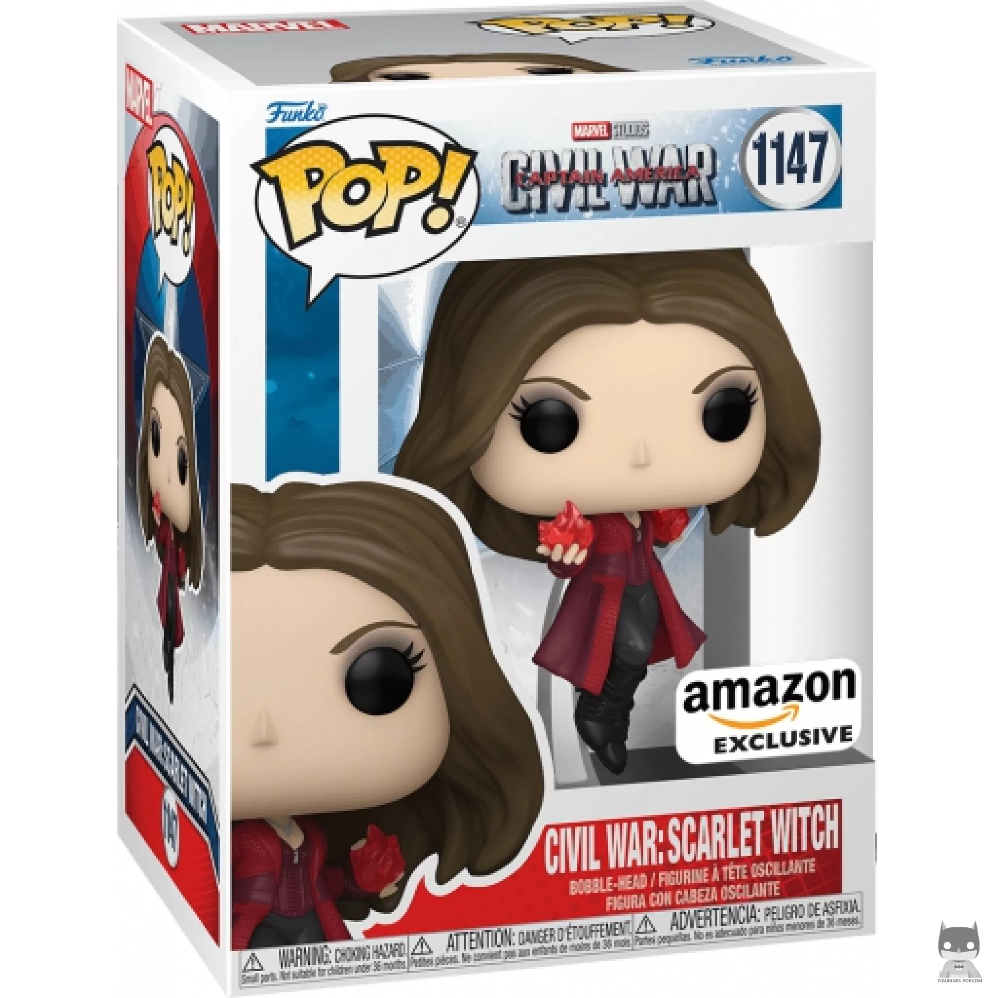 Figurine Funko POP Civil War : Scarlet Witch avec boîte