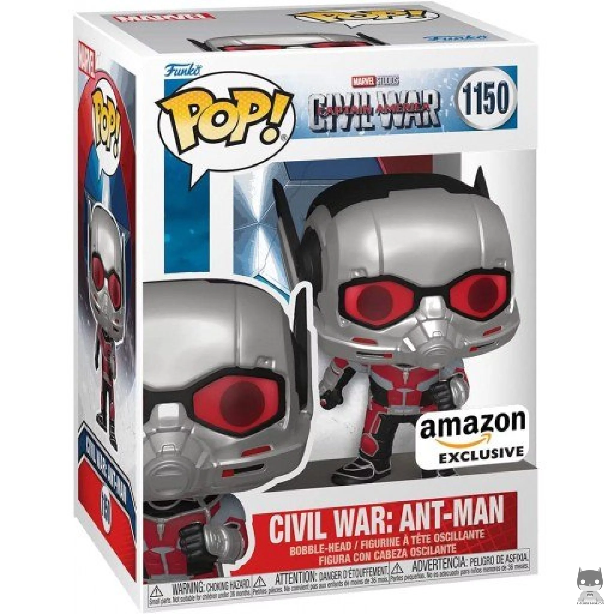 Figurine Funko POP Civil War : Ant-Man avec boîte