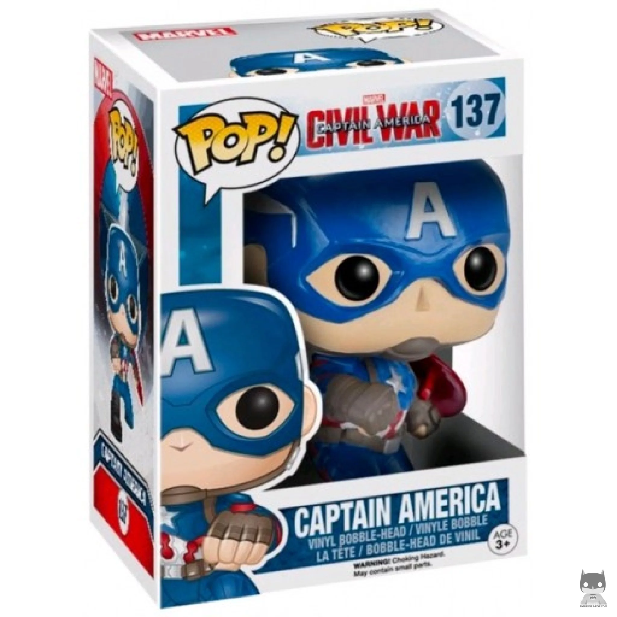 Figurine Funko POP Captain America avec boîte
