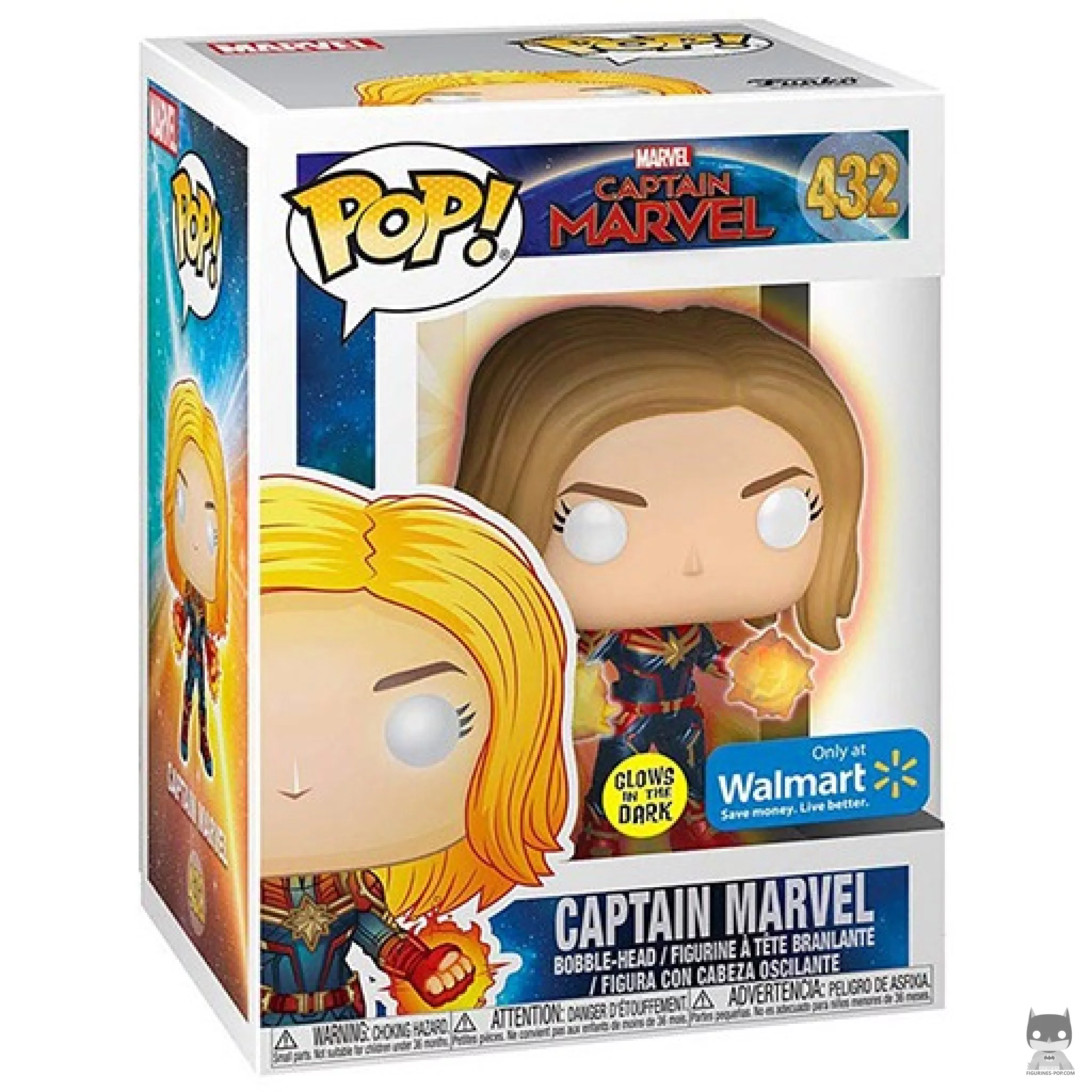 Figurine Funko POP Captain Marvel avec boîte