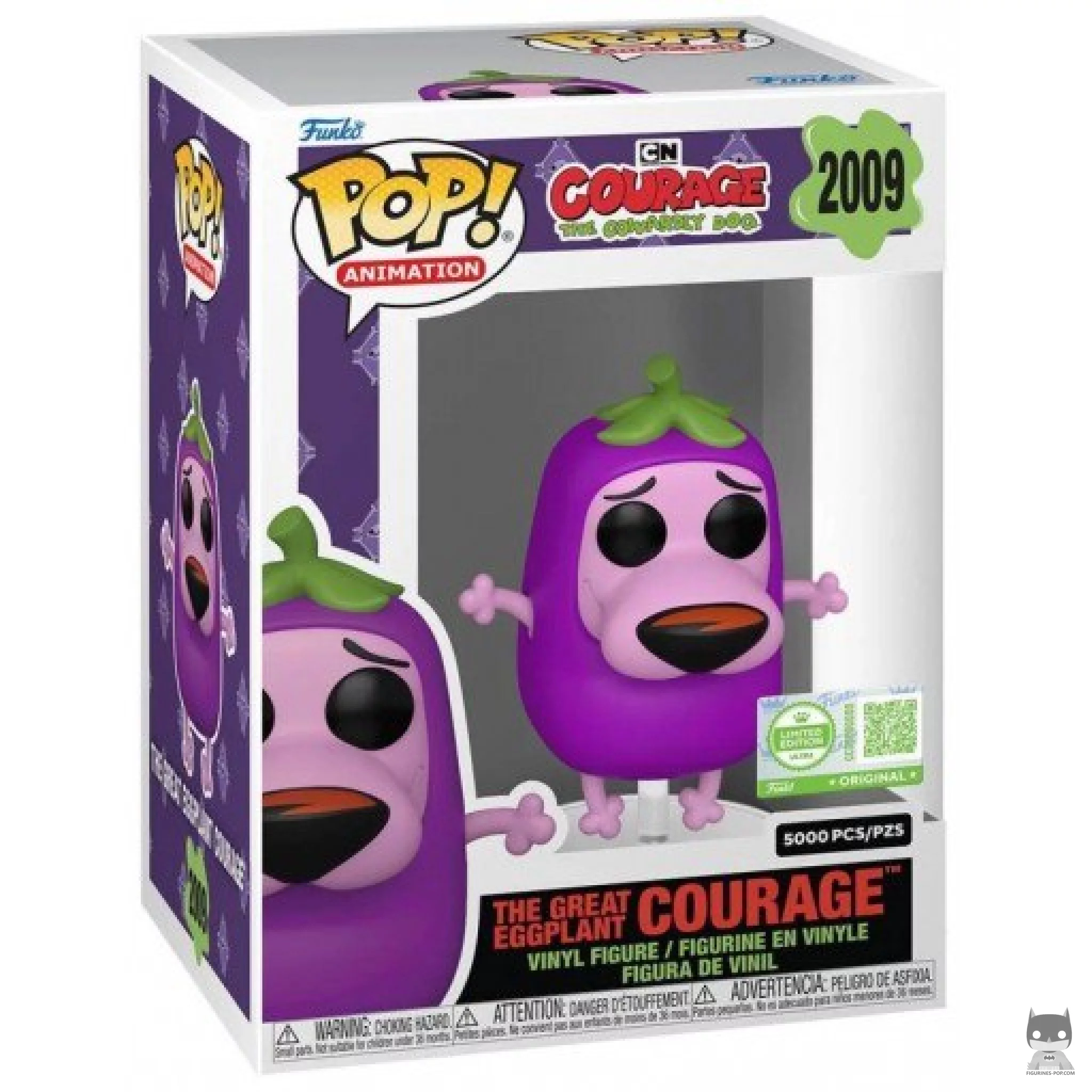 Figurine Funko POP La Grande Aubergine Courage avec boîte