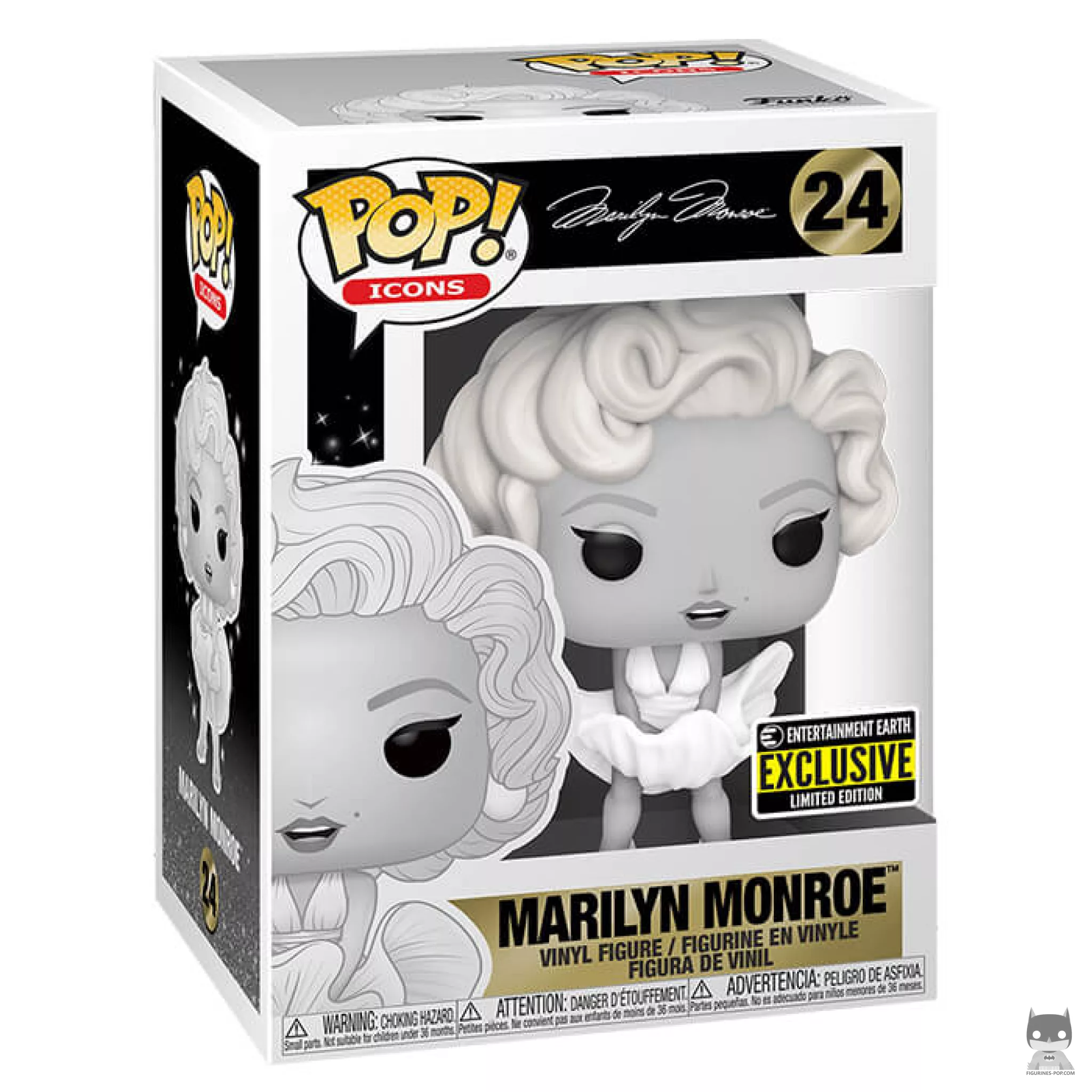 Figurine Funko POP Marilyn Monroe (Noir & Blanc) avec boîte