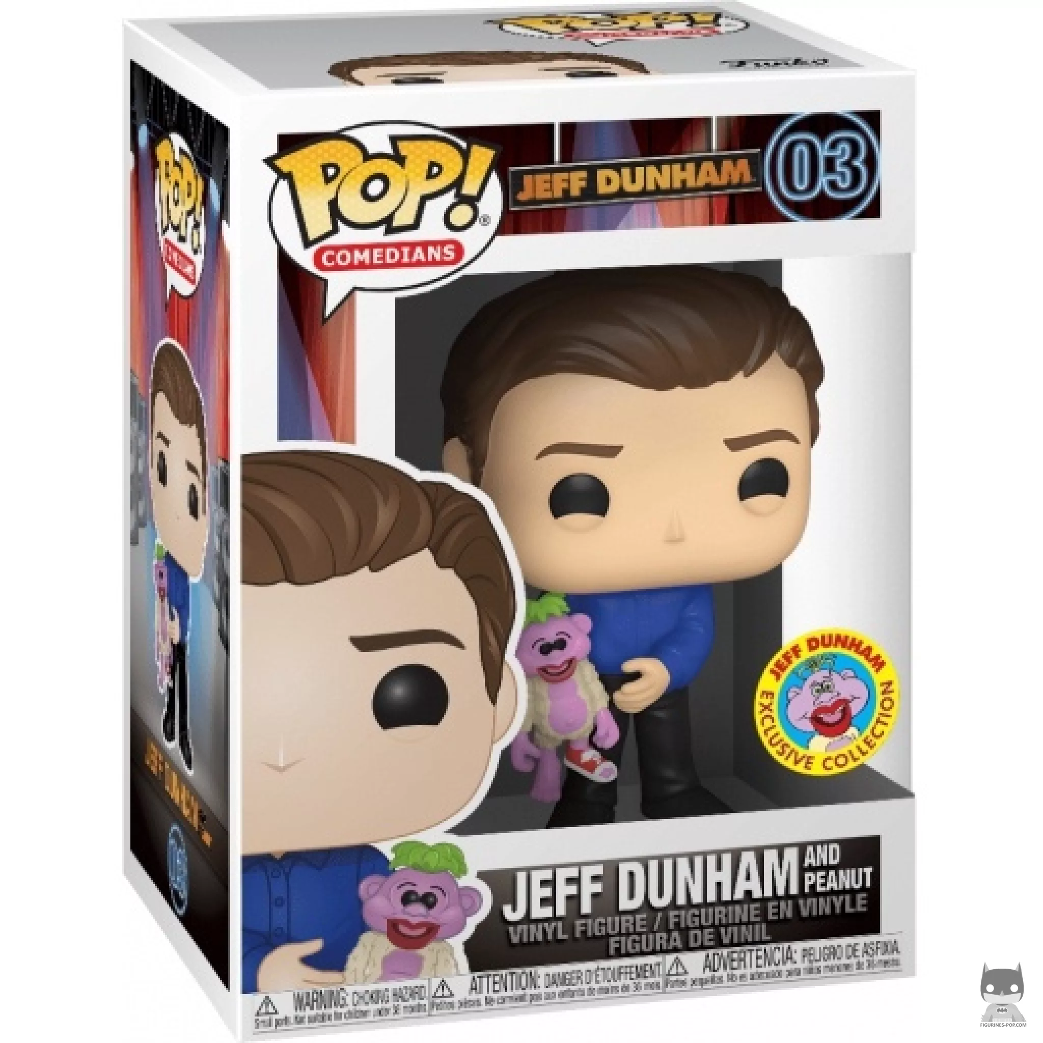 Figurine Funko POP Jeff Dunham et Peanut avec boîte