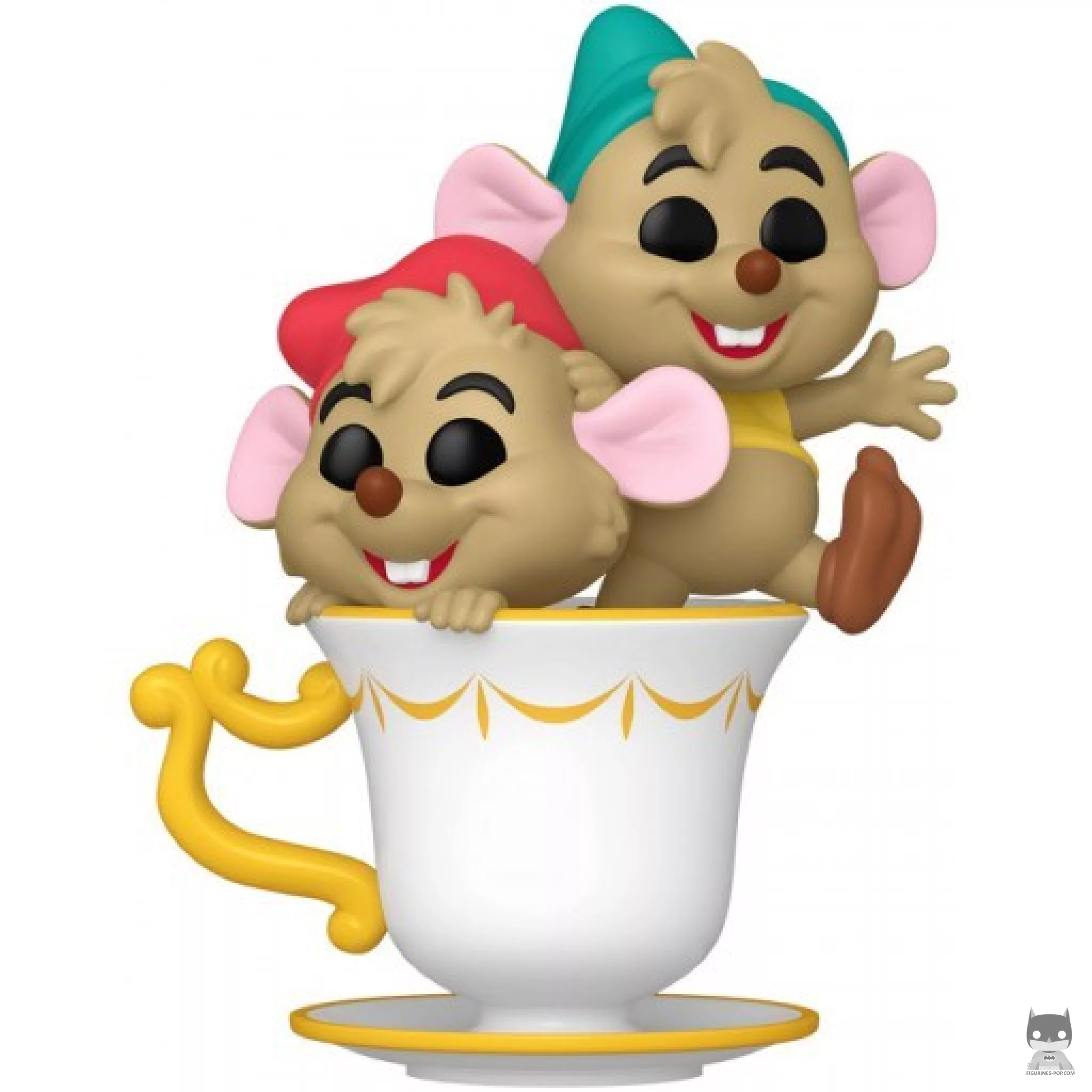 Figurine Funko POP Jaq & Gus dans la Tasse (Cendrillon)