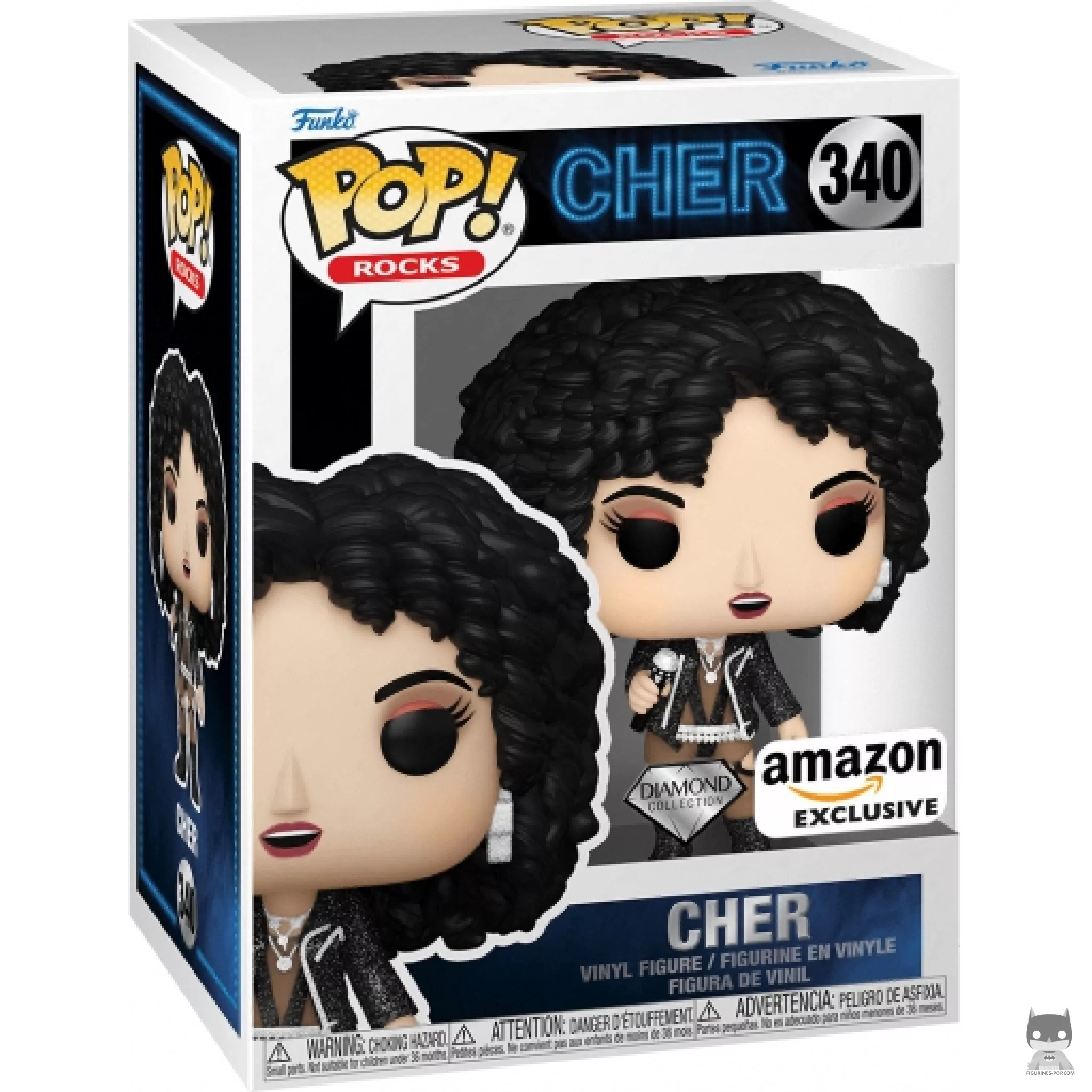 Figurine Funko POP Cher : If I Could Turn Back Time (Diamond Glitter) avec boîte