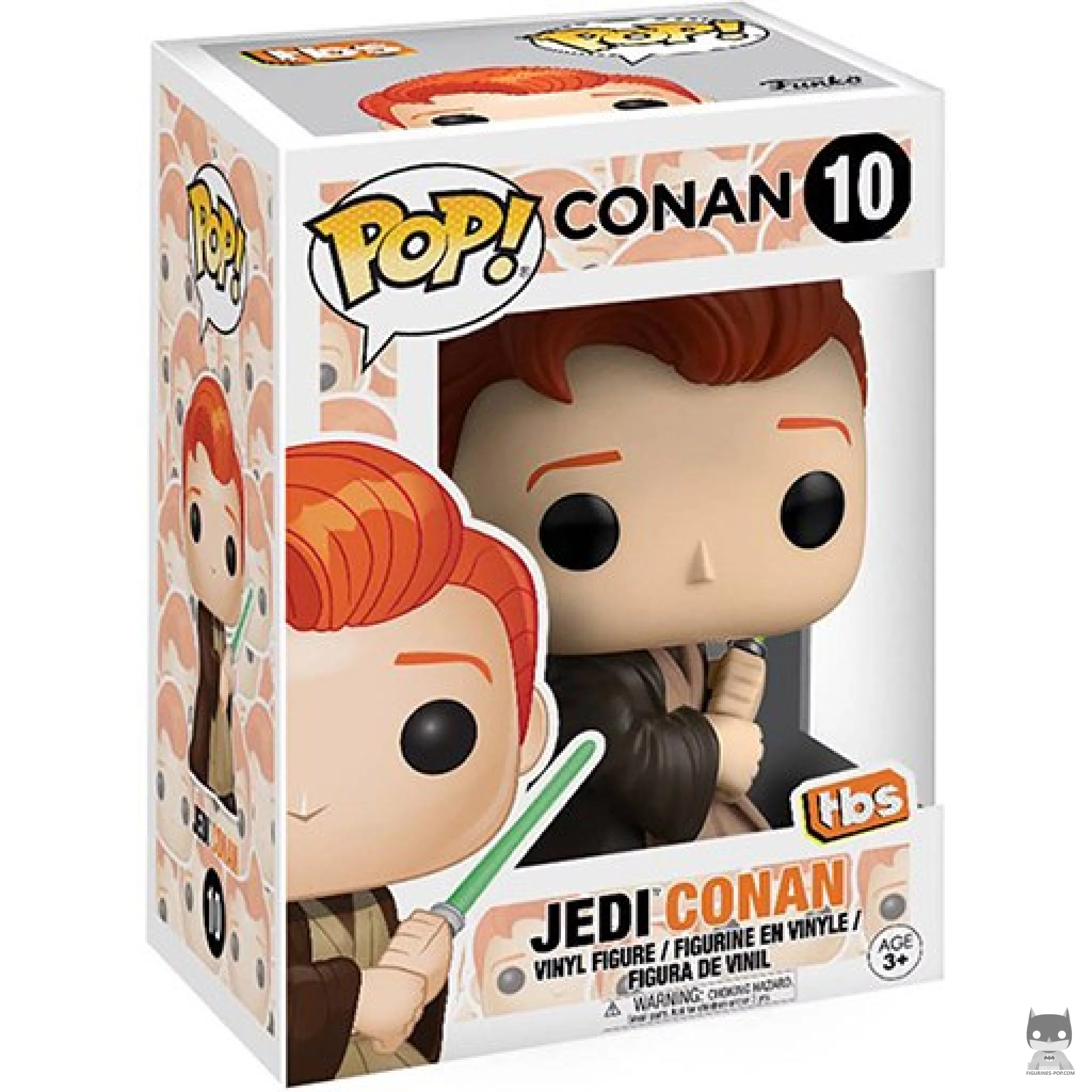 Figurine Funko POP Conan O'Brien en Jedi avec boîte