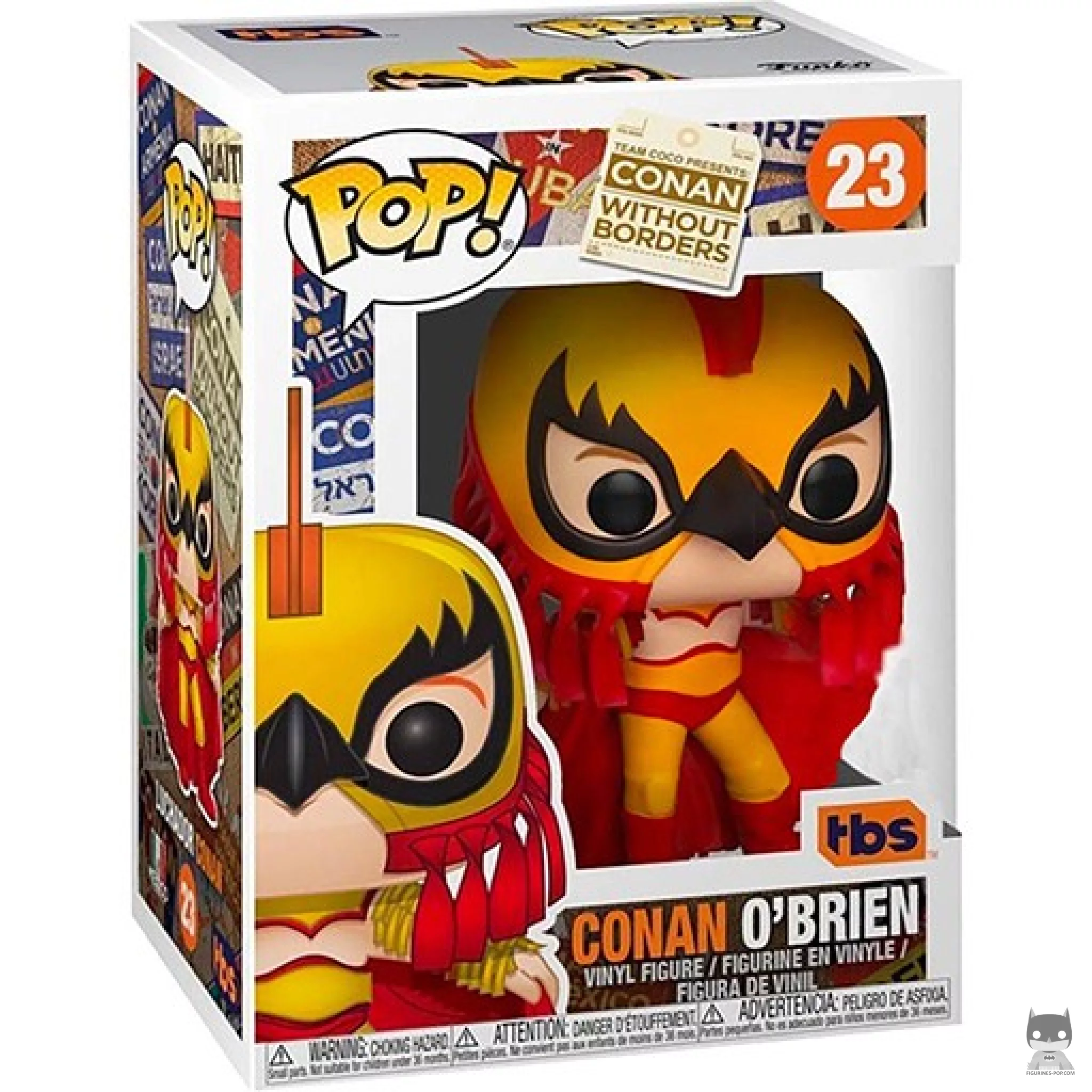Figurine Funko POP Conan O'Brien en Luchador avec boîte