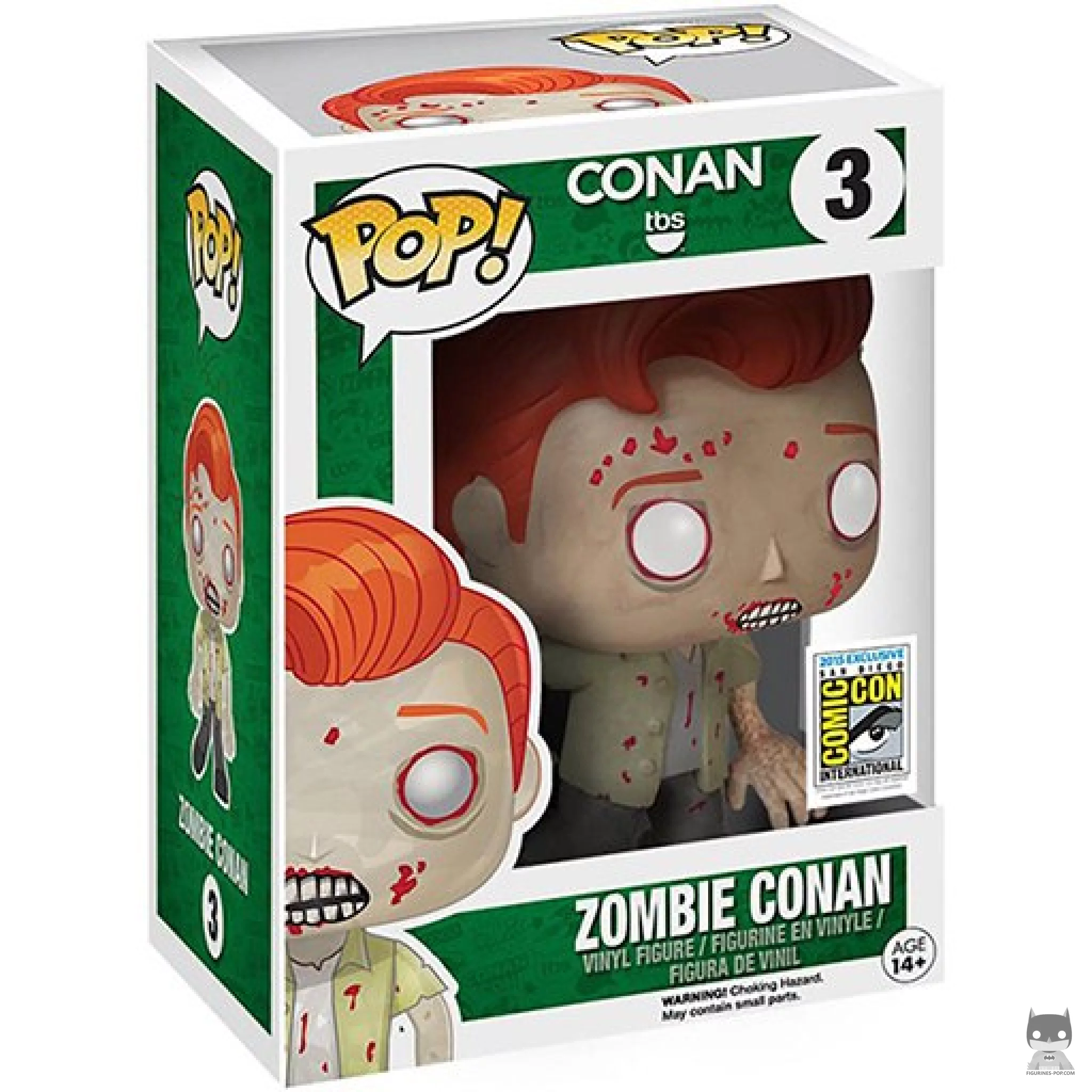 Figurine Funko POP Conan O'Brien en Zombie avec boîte