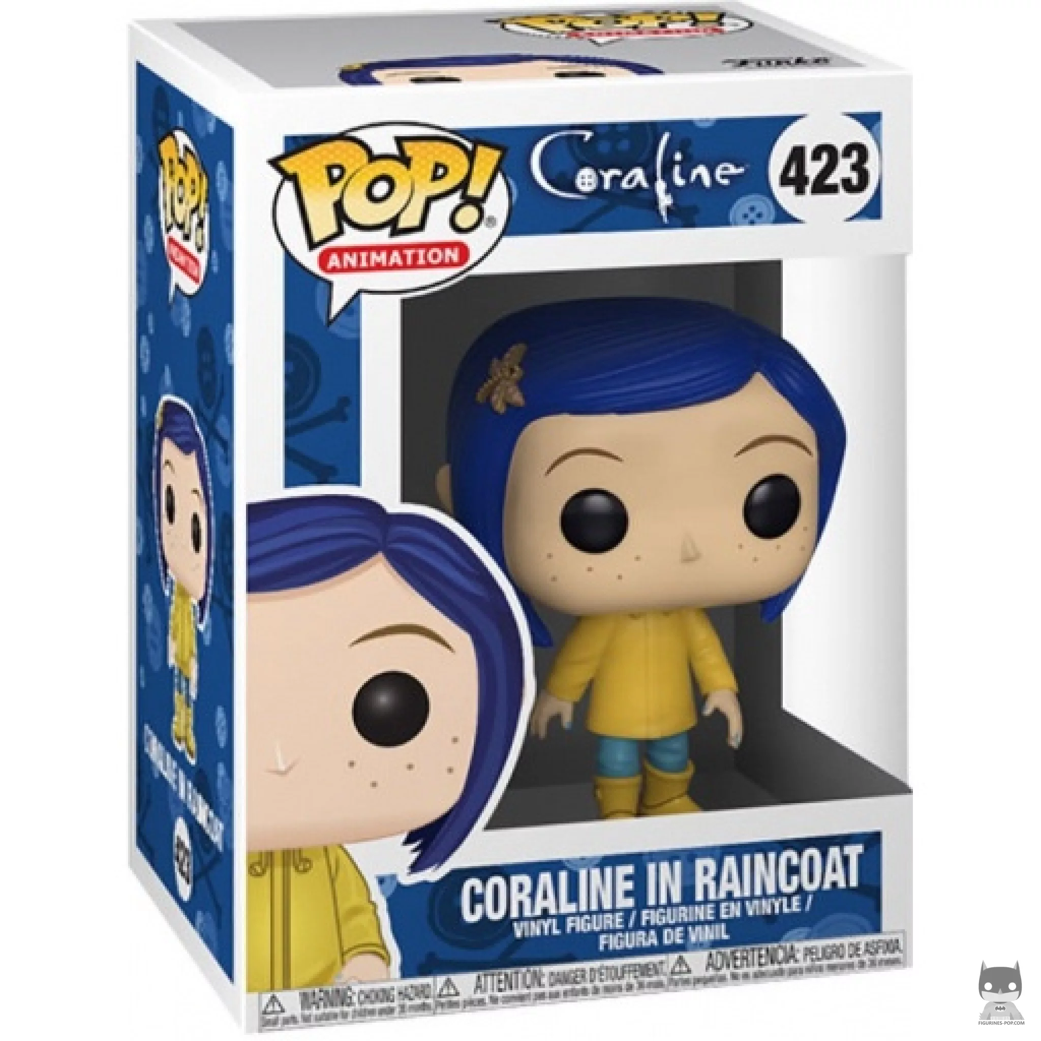 Figurine Funko POP Coraline en Imperméable avec boîte