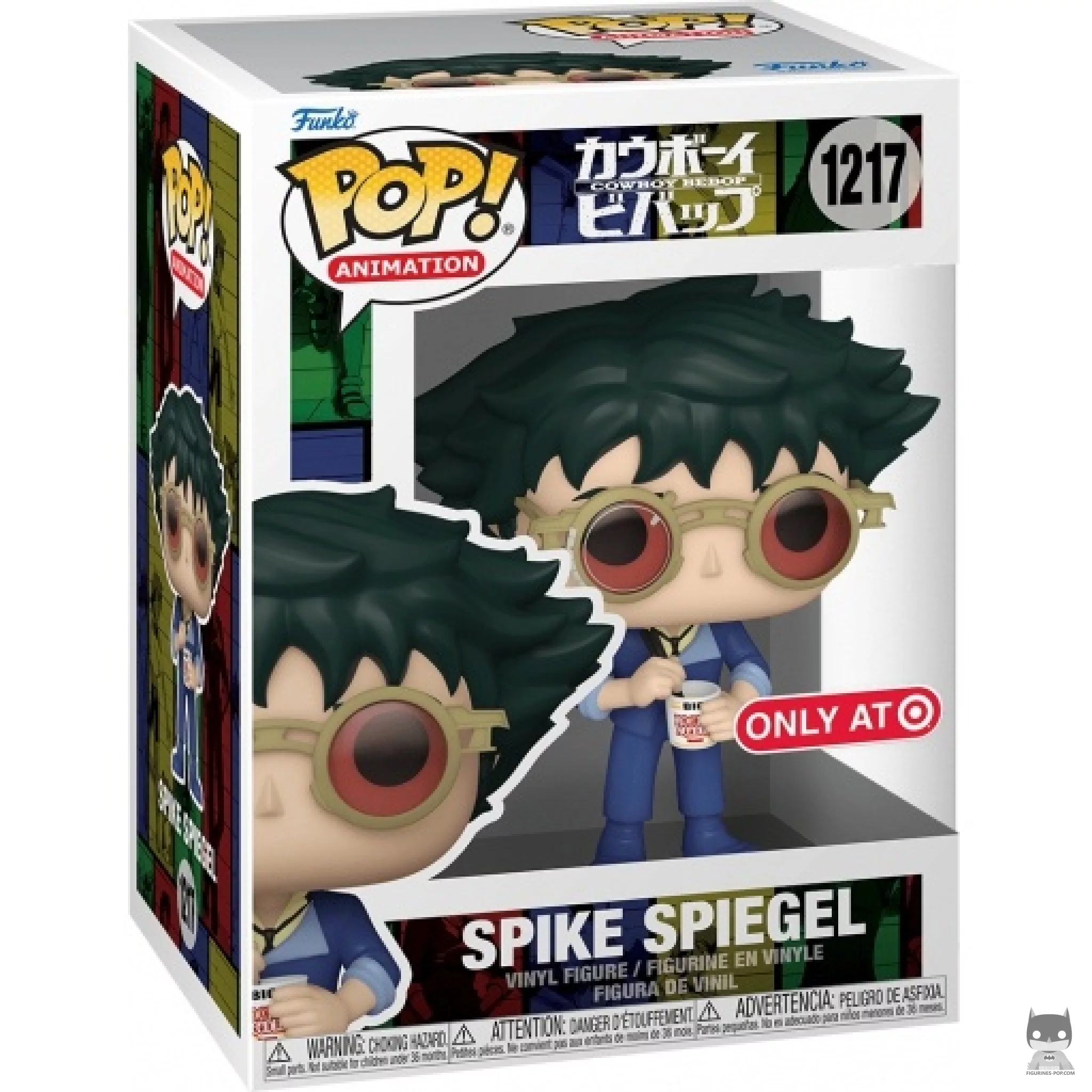 Figurine Funko POP Spike Spiegel mangean des Nouilles avec boîte