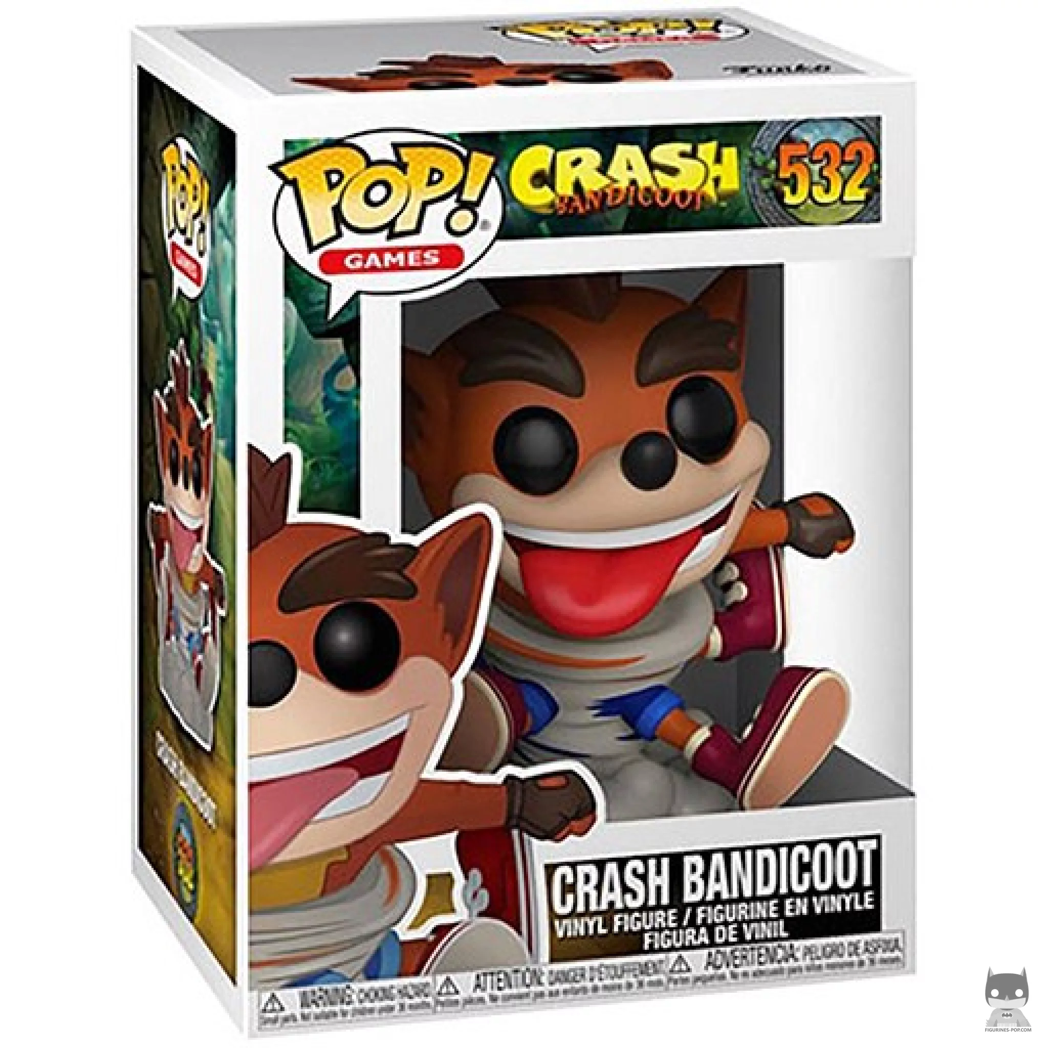 Figurine Funko POP Crash Bandicoot avec boîte