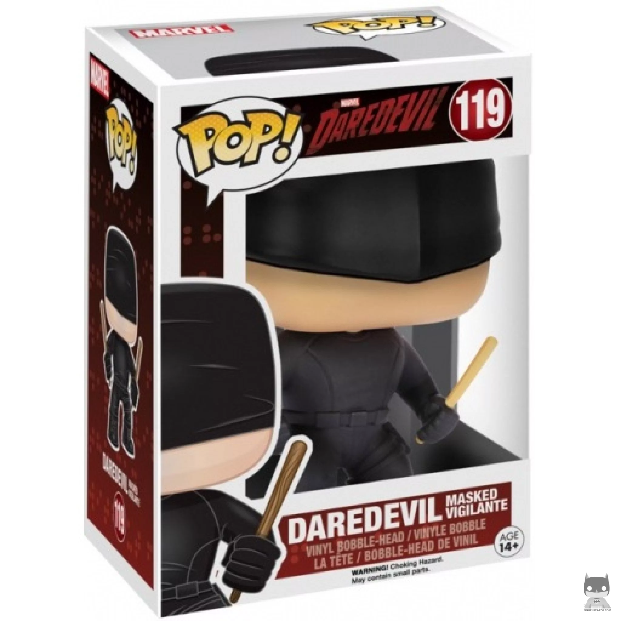 Figurine Funko POP Daredevil Masqué Vigilant avec boîte