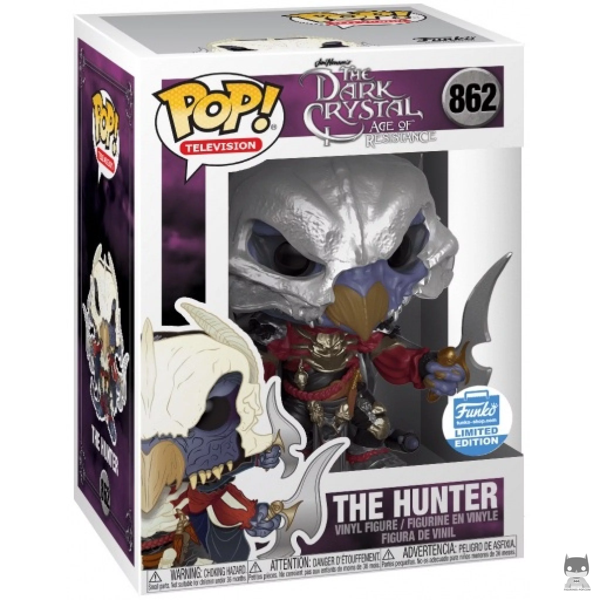 Figurine Funko POP Chasseur Skeksès (Masque Argenté) avec boîte
