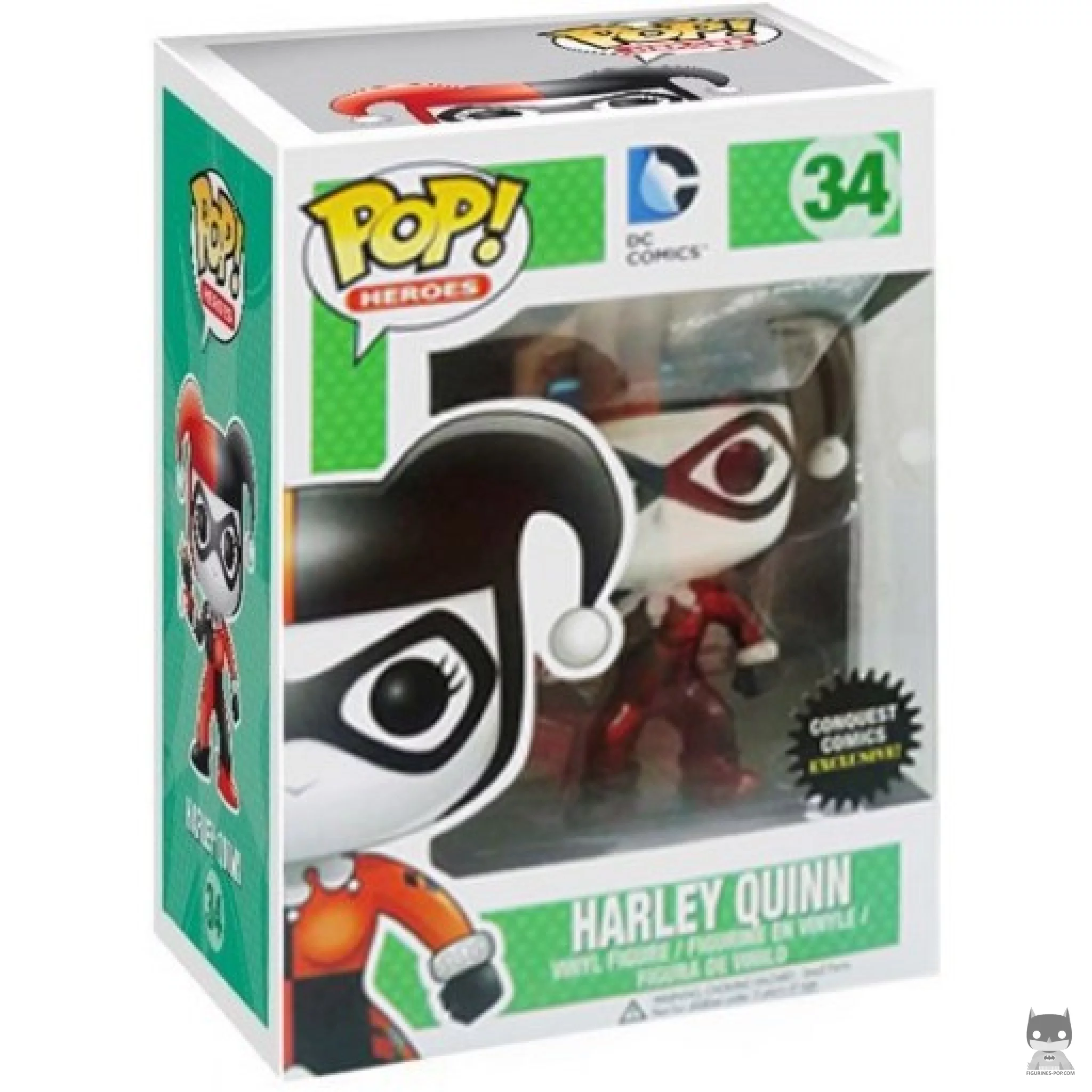 Figurine Funko POP Harley Quinn (Metallic) avec boîte