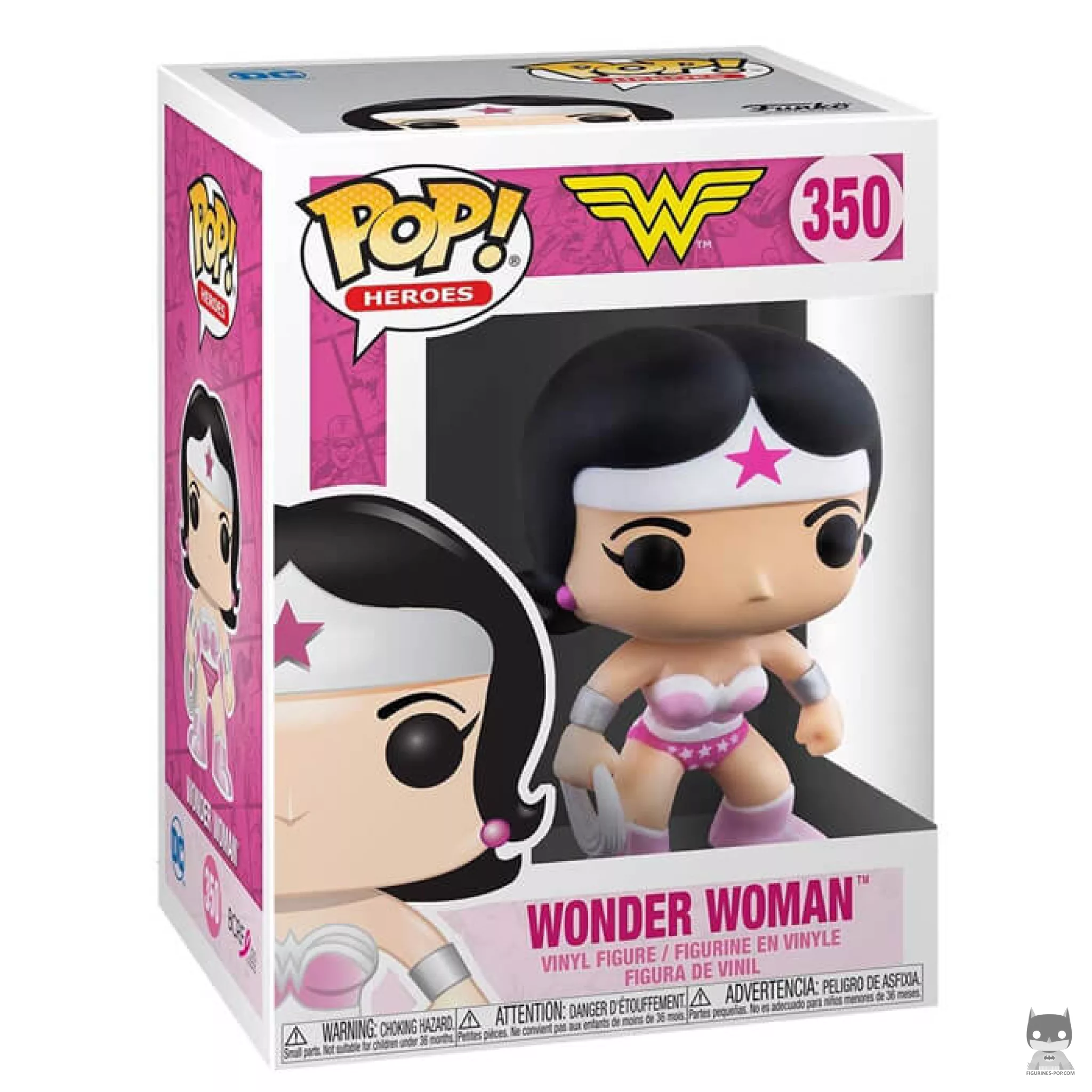 Figurine Funko POP Wonder Woman (Octobre Rose) avec boîte