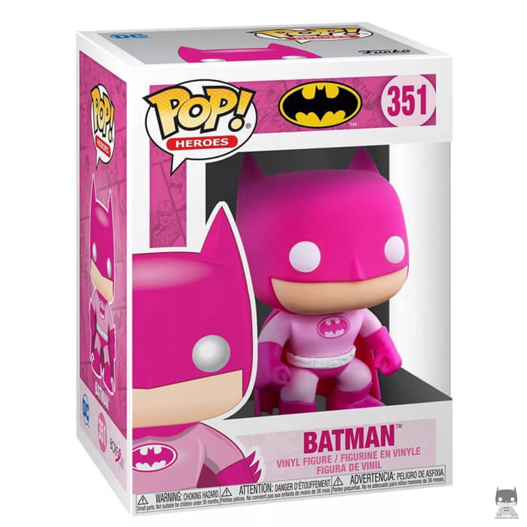 Figurine Funko POP Batman (Octobre Rose) avec boîte