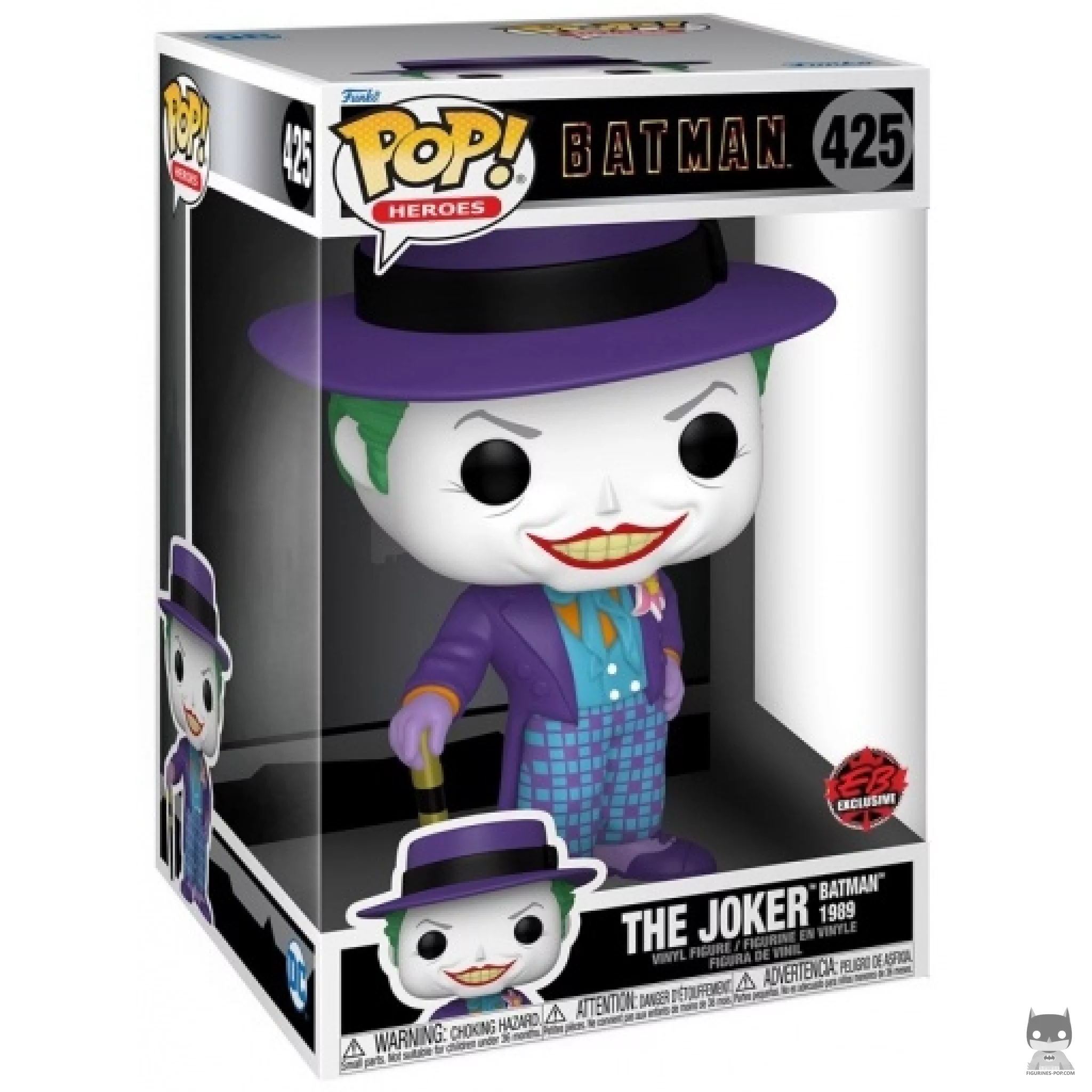 Figurine Funko POP Joker (Batman 1989) (Supersized) avec boîte