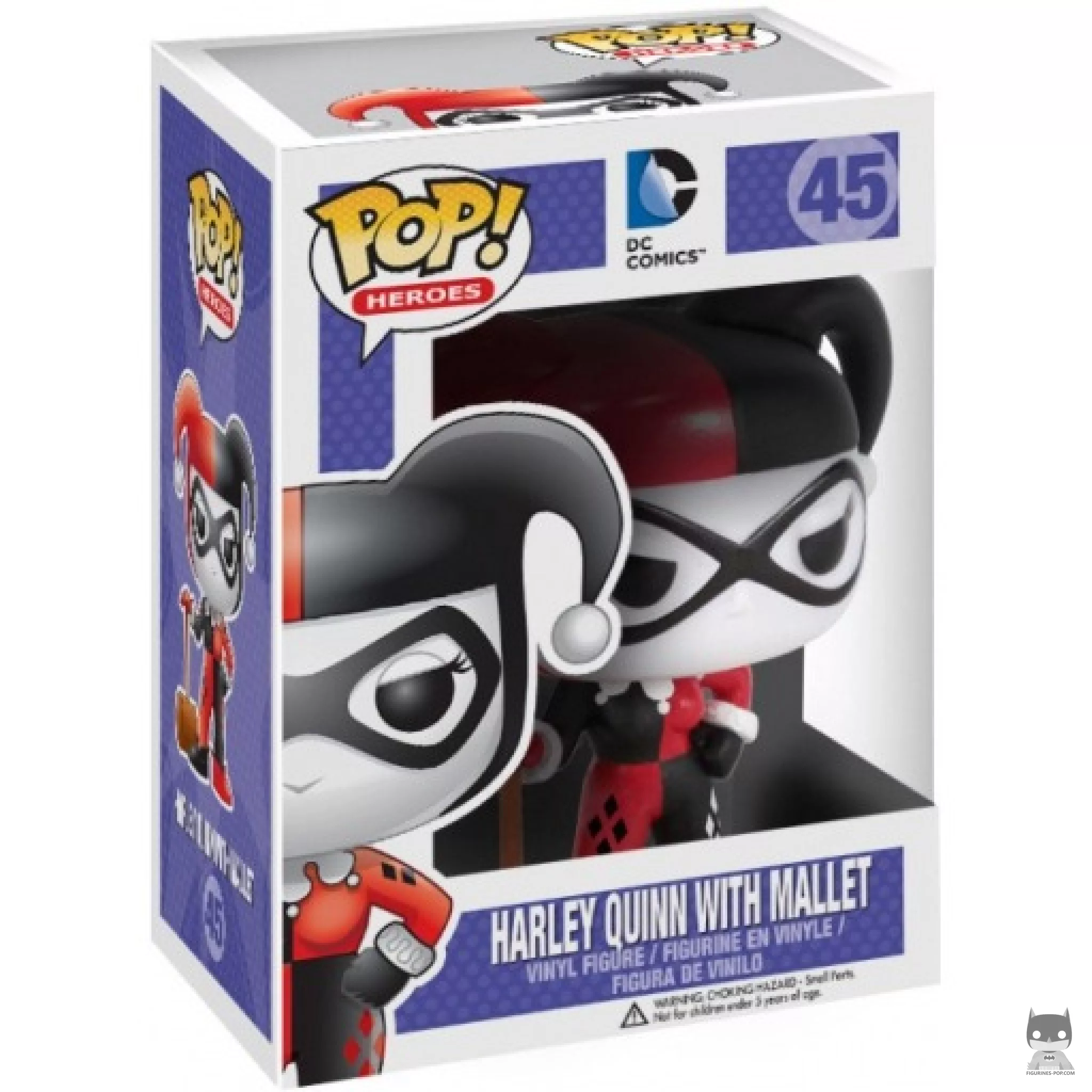 Figurine Funko POP Harley Quinn avec Maillet avec boîte