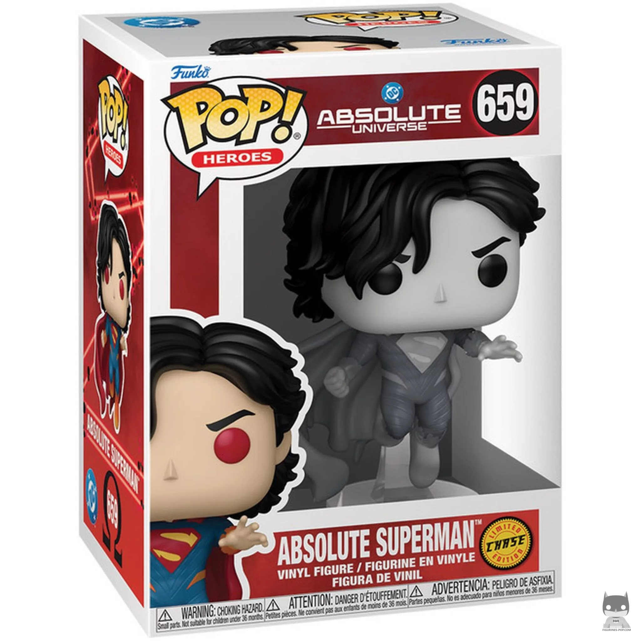 Figurine Funko POP Absolute Superman (Chase & Black & White) avec boîte