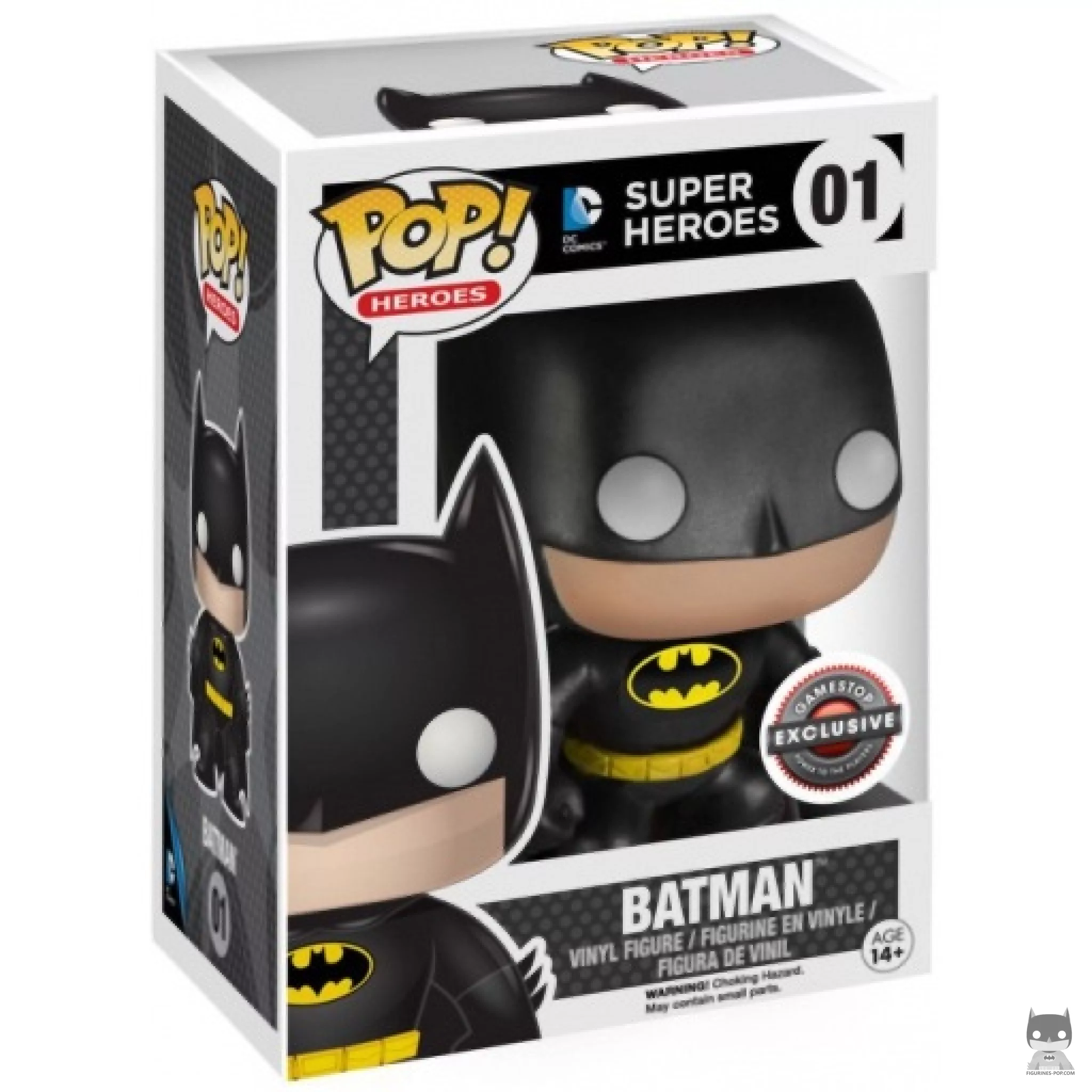 Figurine Funko POP Batman (Noir) avec boîte