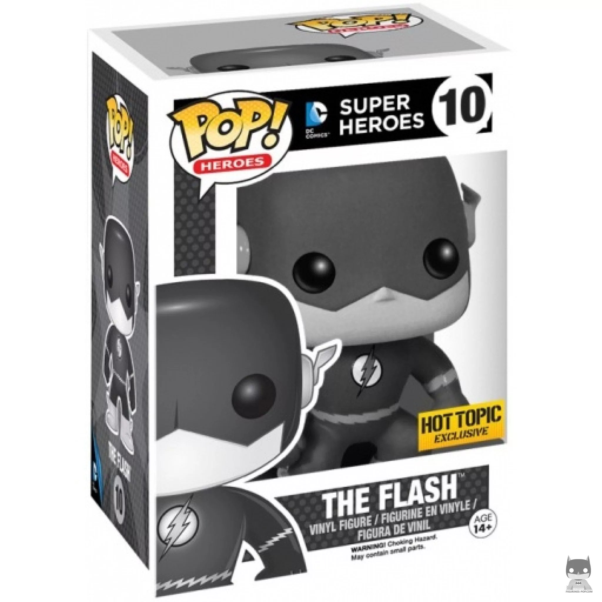 Figurine Funko POP Flash (Noir & Blanc) avec boîte