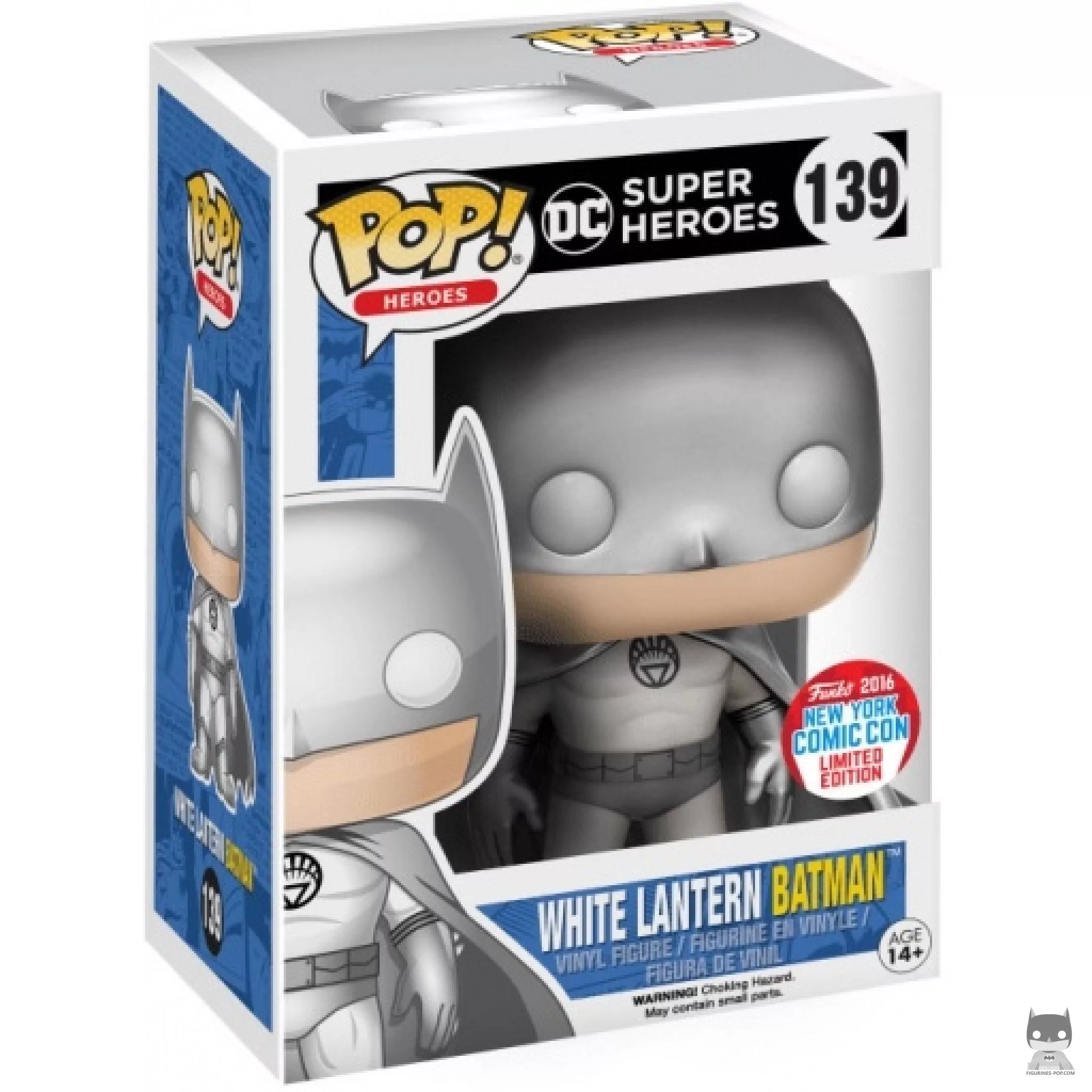 Figurine Funko POP White Lantern Batman (Argent) avec boîte