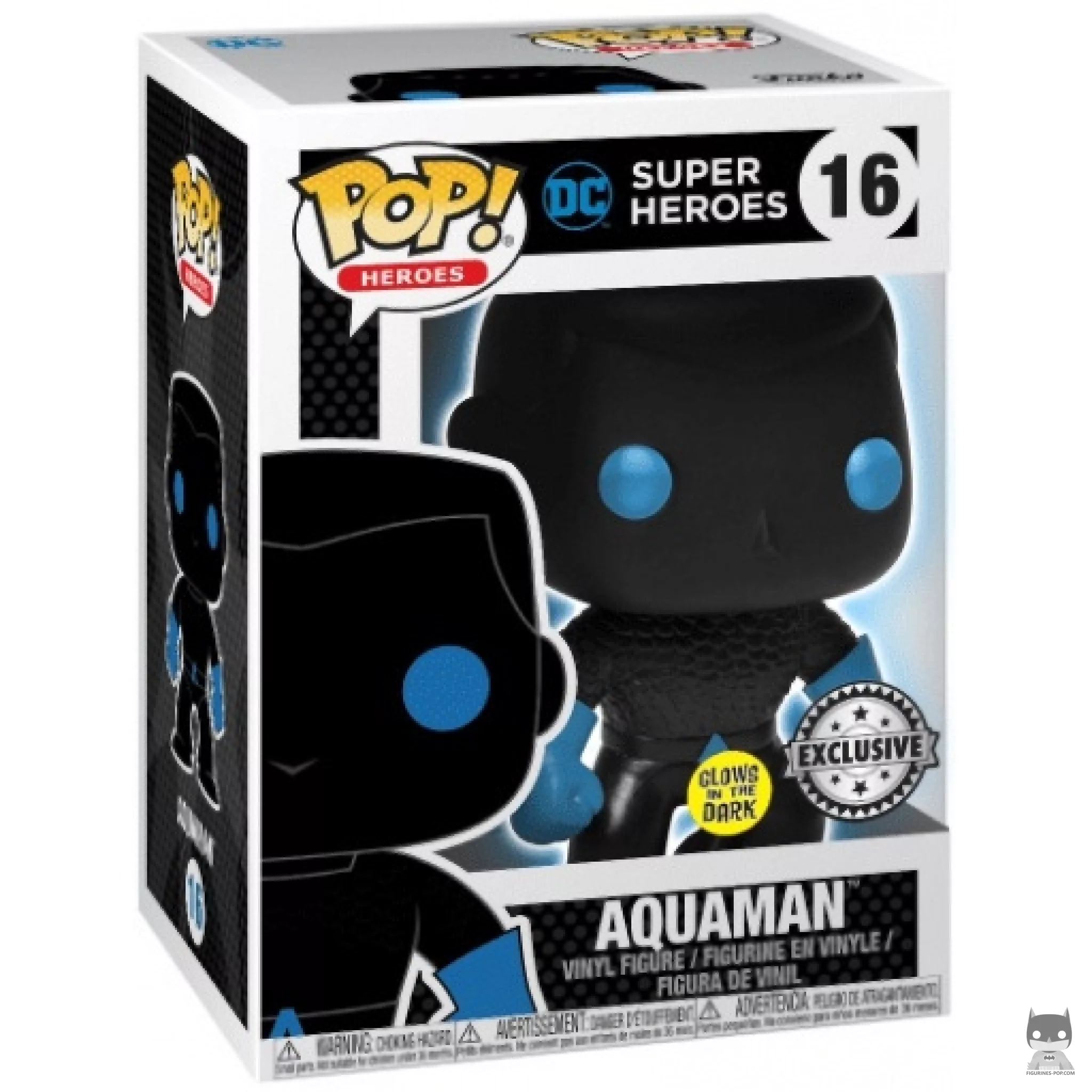 Figurine Funko POP Aquaman (Silhouette) avec boîte