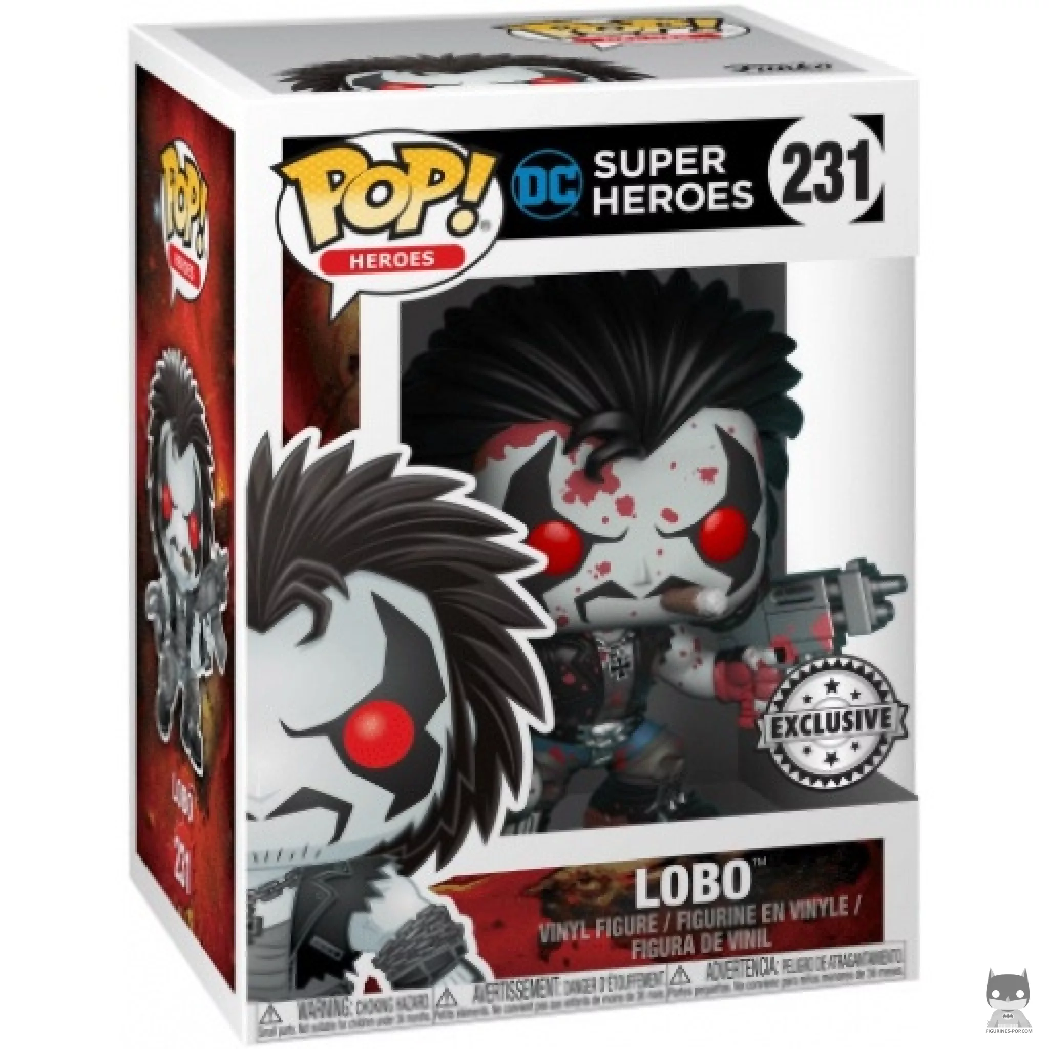 Figurine Funko POP Lobo (Bloody) avec boîte