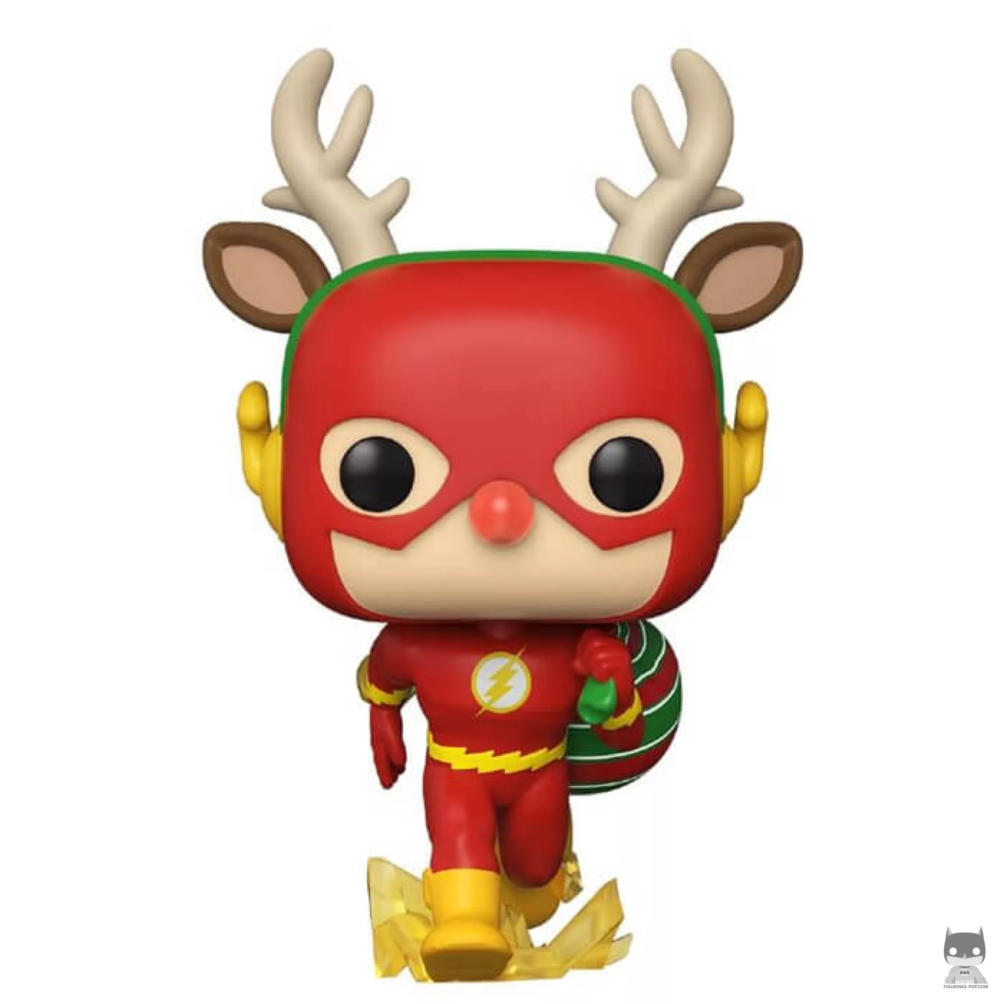 Figurine Funko POP Flash en renne de Noël (DC Super Heroes)