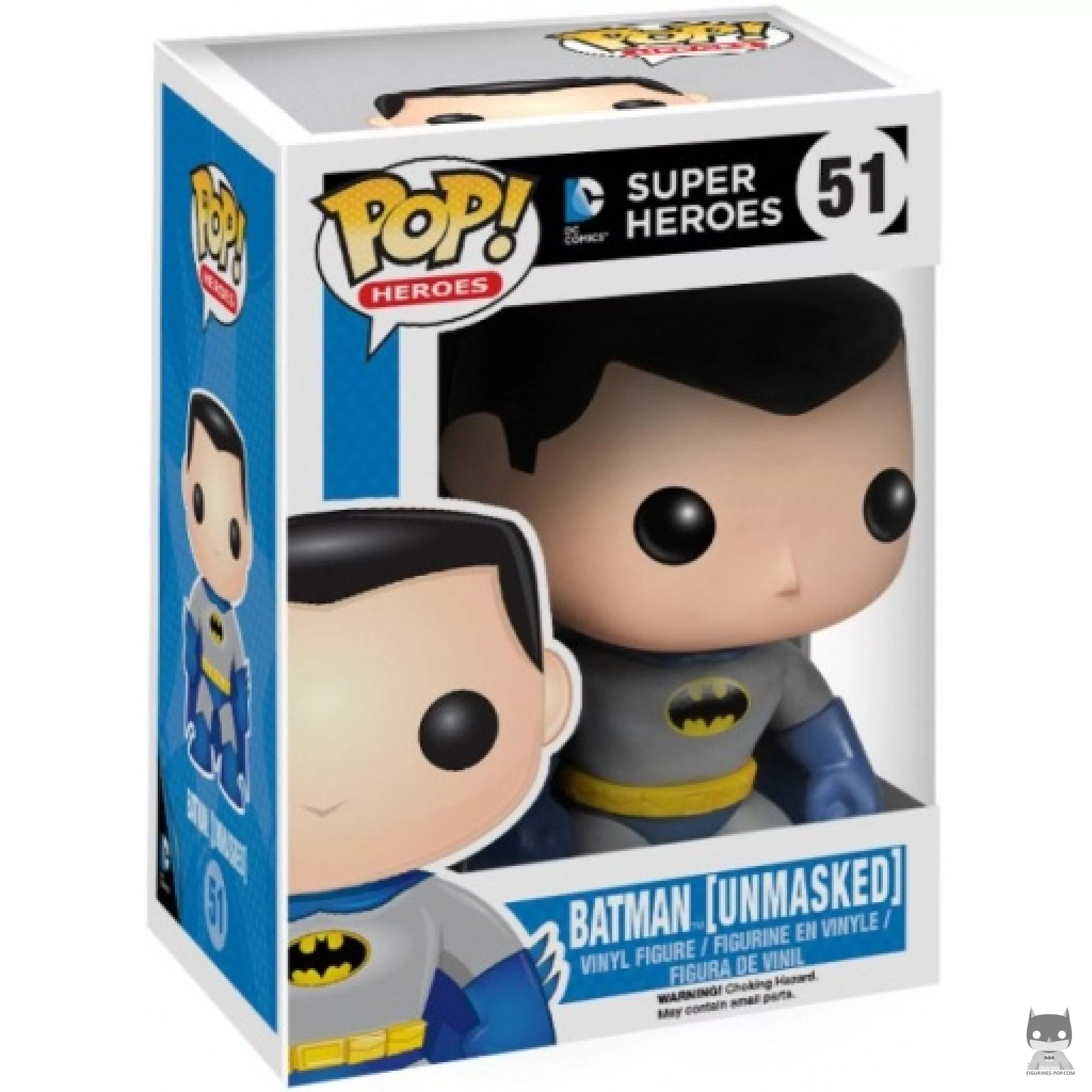Figurine Funko POP Batman sans Masque avec boîte