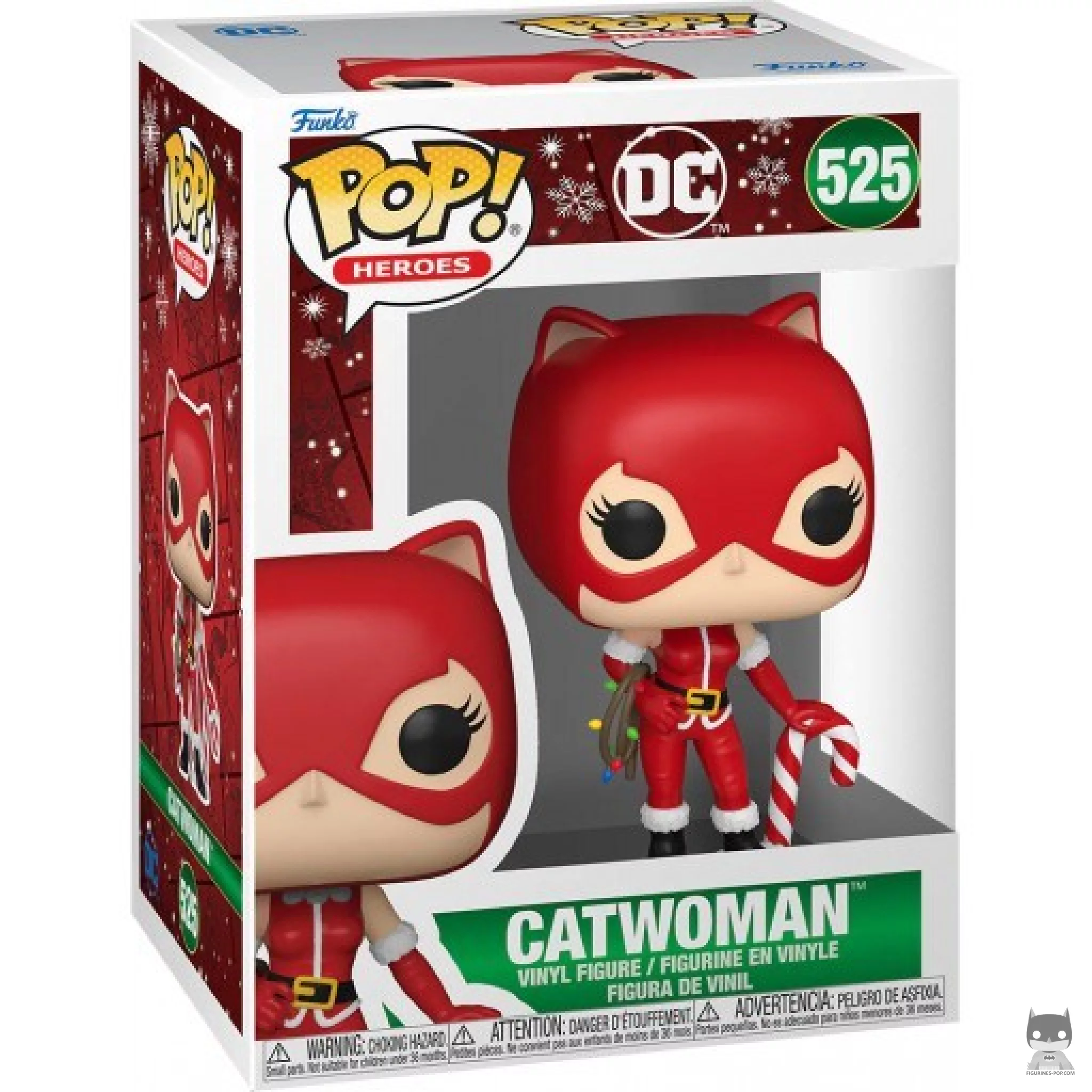 Figurine Funko POP Catwoman avec Canne à Sucre (Noël) avec boîte