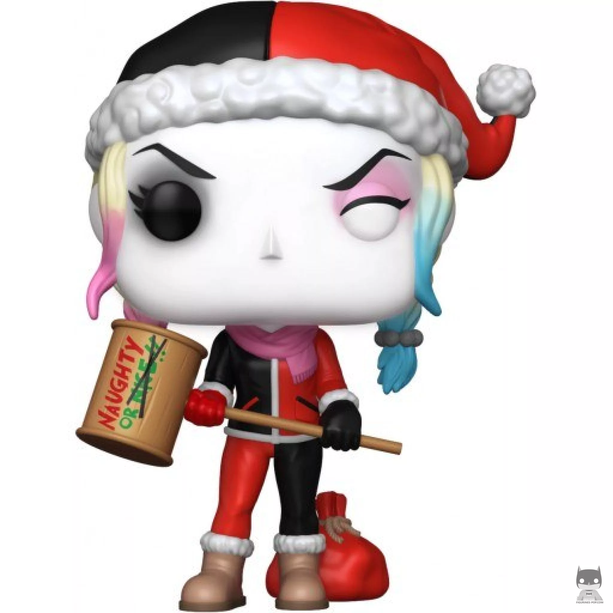 Figurine Funko POP Harley Quinn avec Maillet Naughty (Noël) (DC Super Heroes)