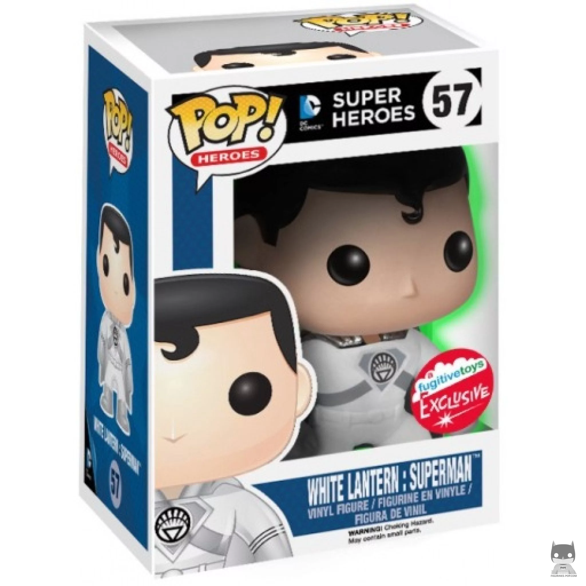 Figurine Funko POP White Lantern Superman (Glow in the Dark) avec boîte