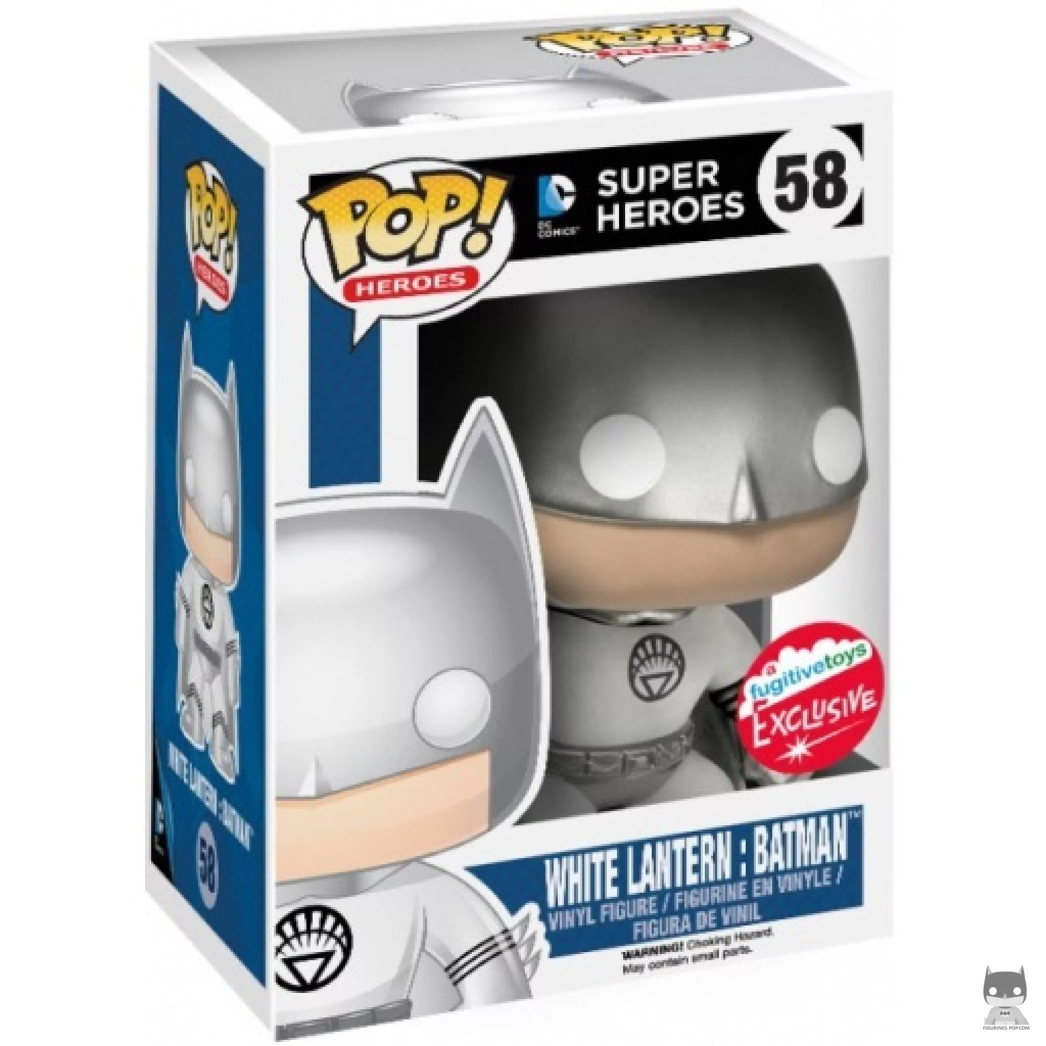 Figurine Funko POP White Lantern Batman avec boîte