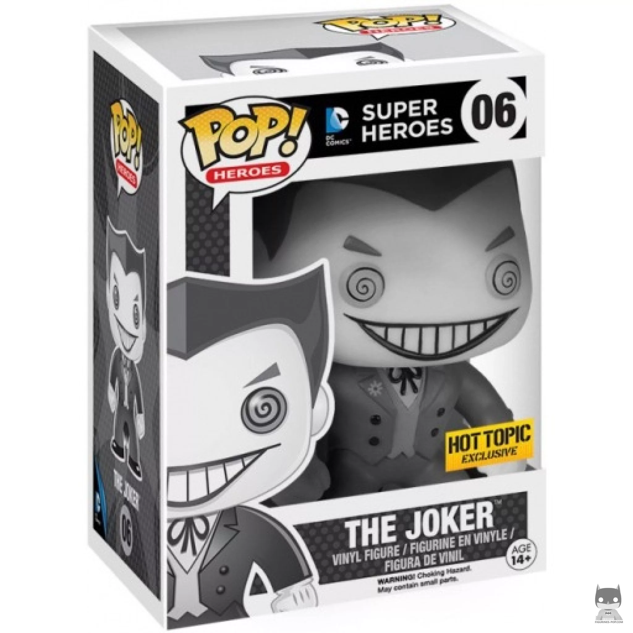 Figurine Funko POP Le Joker (Noir & Blanc) avec boîte