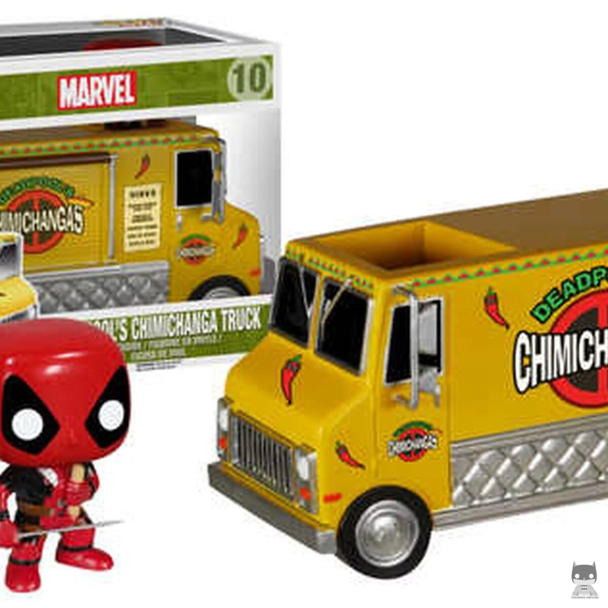 Figurine Funko POP Deadpool with Chimichanga Truck avec boîte