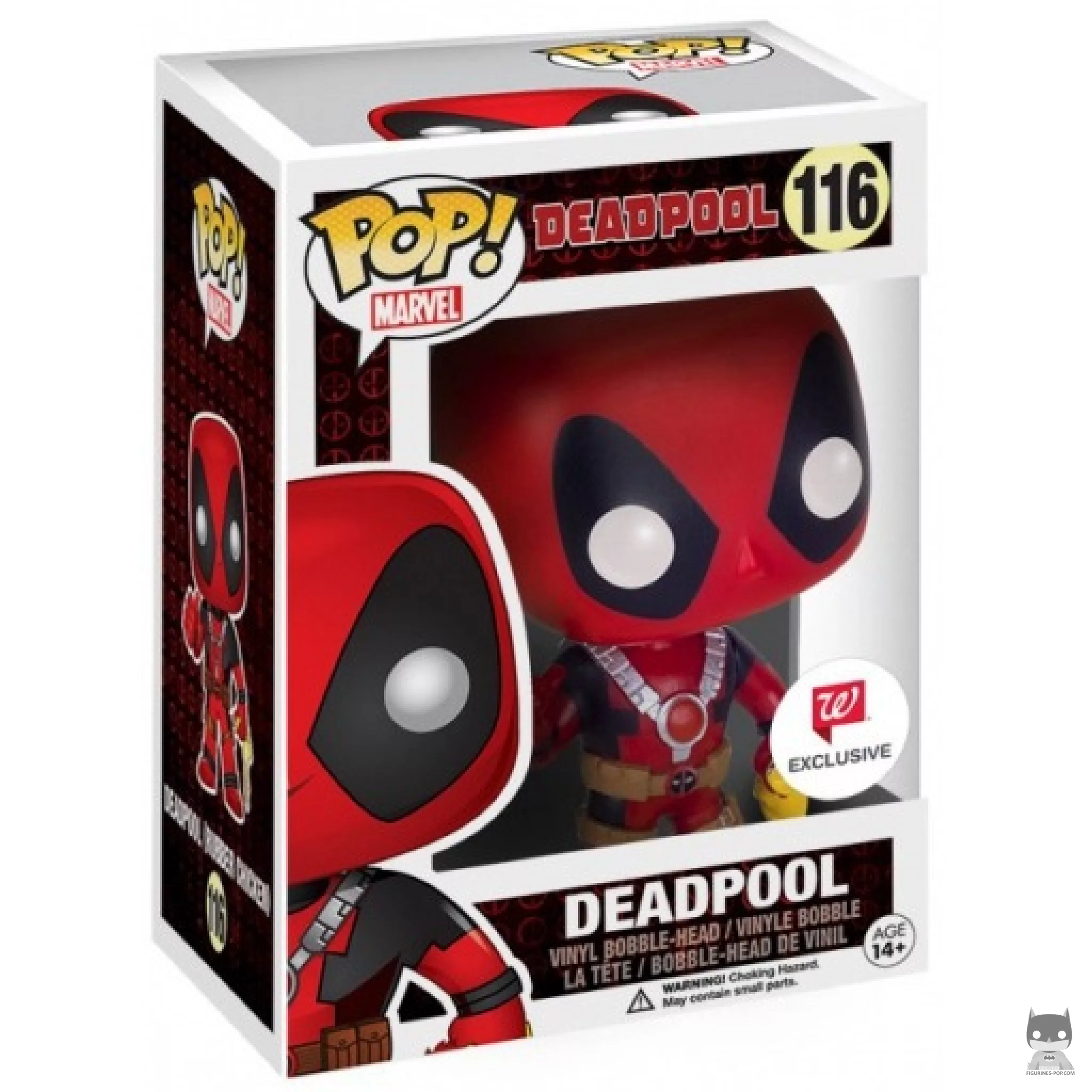 Figurine Funko POP Deadpool avec Poulet en Caoutchouc avec boîte