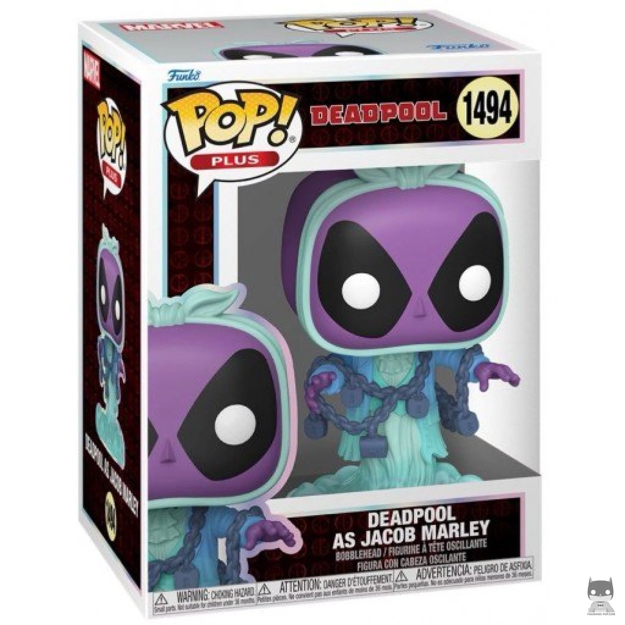 Figurine Funko POP Deadpool en Jacob Marley avec boîte