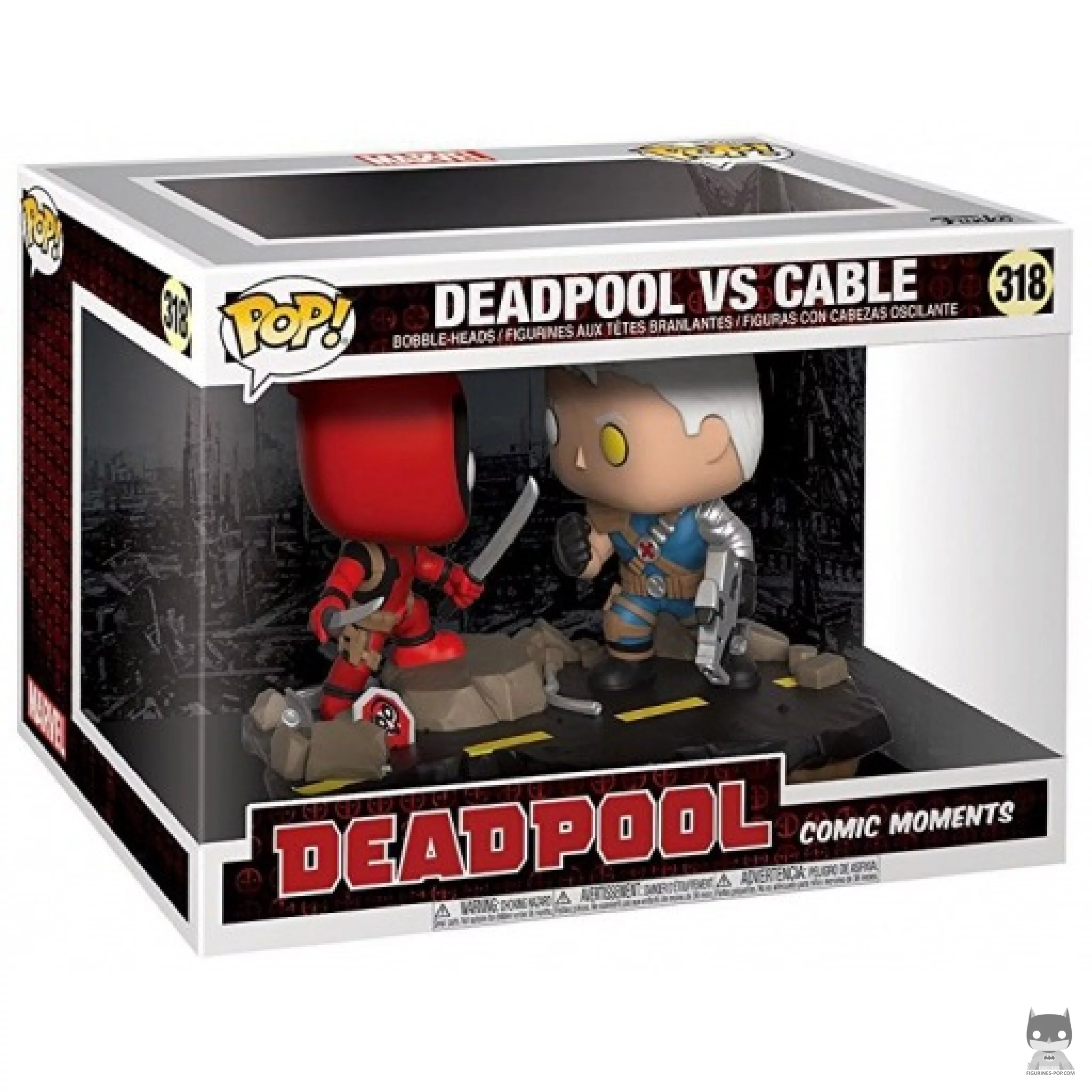 Figurine Funko POP Deadpool vs Cable avec boîte
