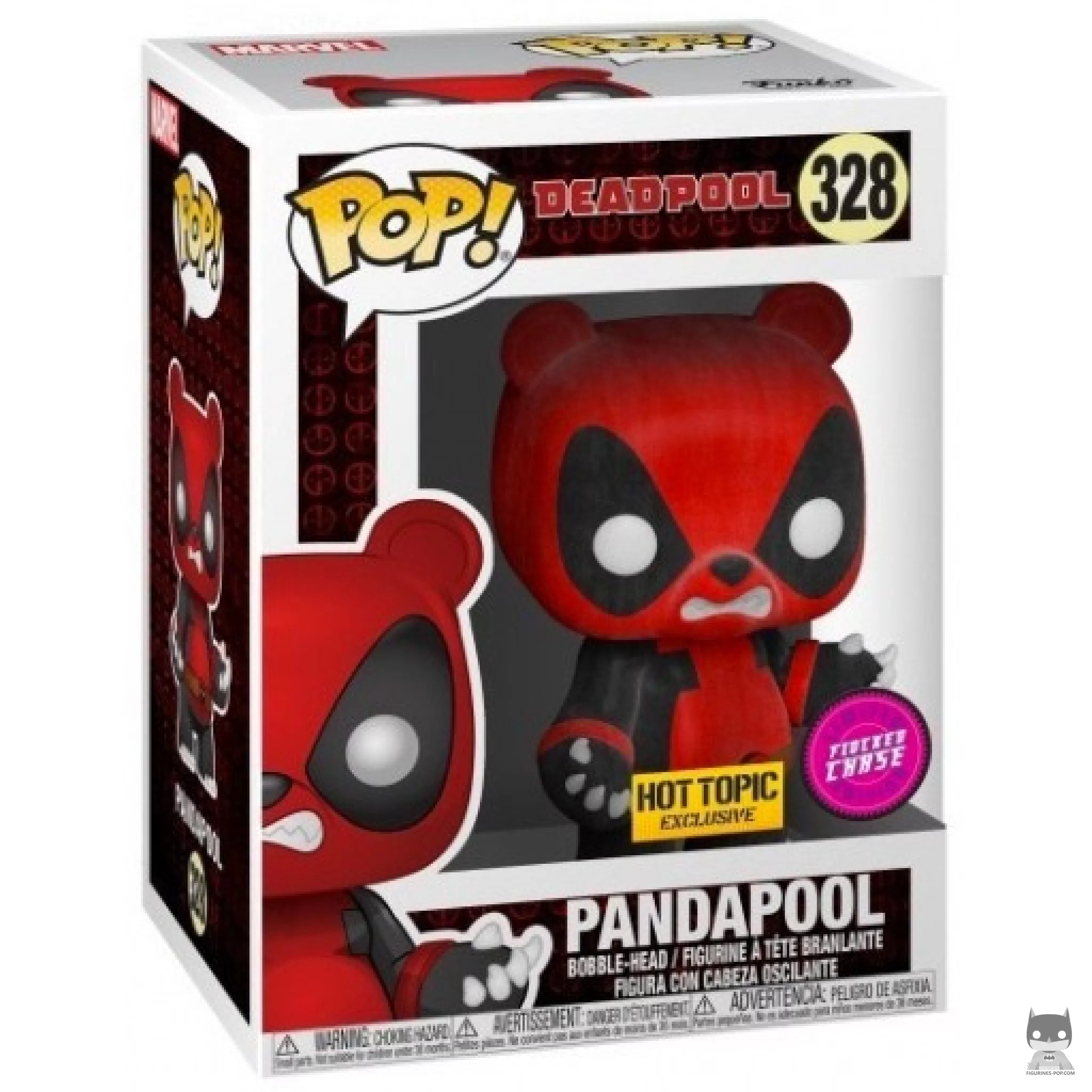 Figurine Funko POP Pandapool (Flocked) (Chase) avec boîte