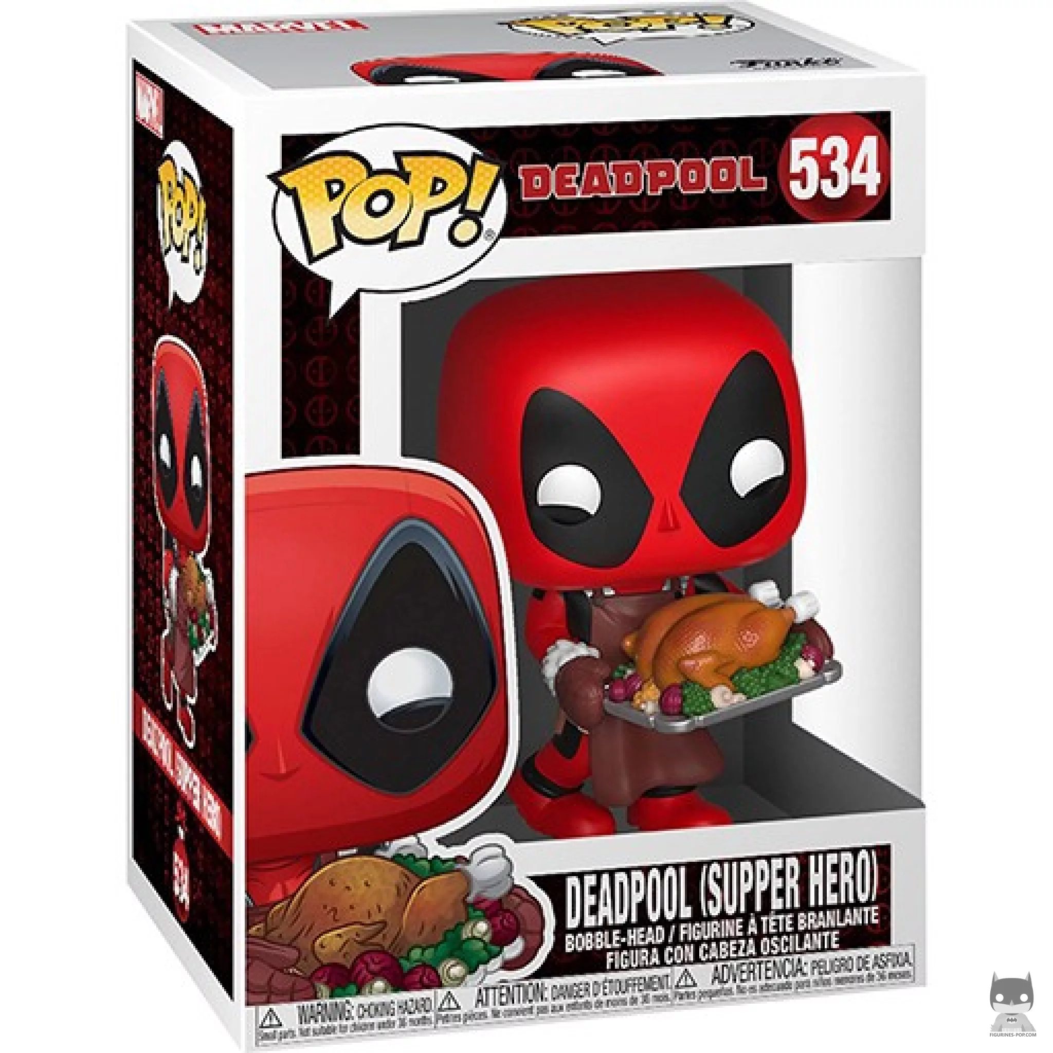 Figurine Funko POP Deadpool (Héros du dîner) avec boîte