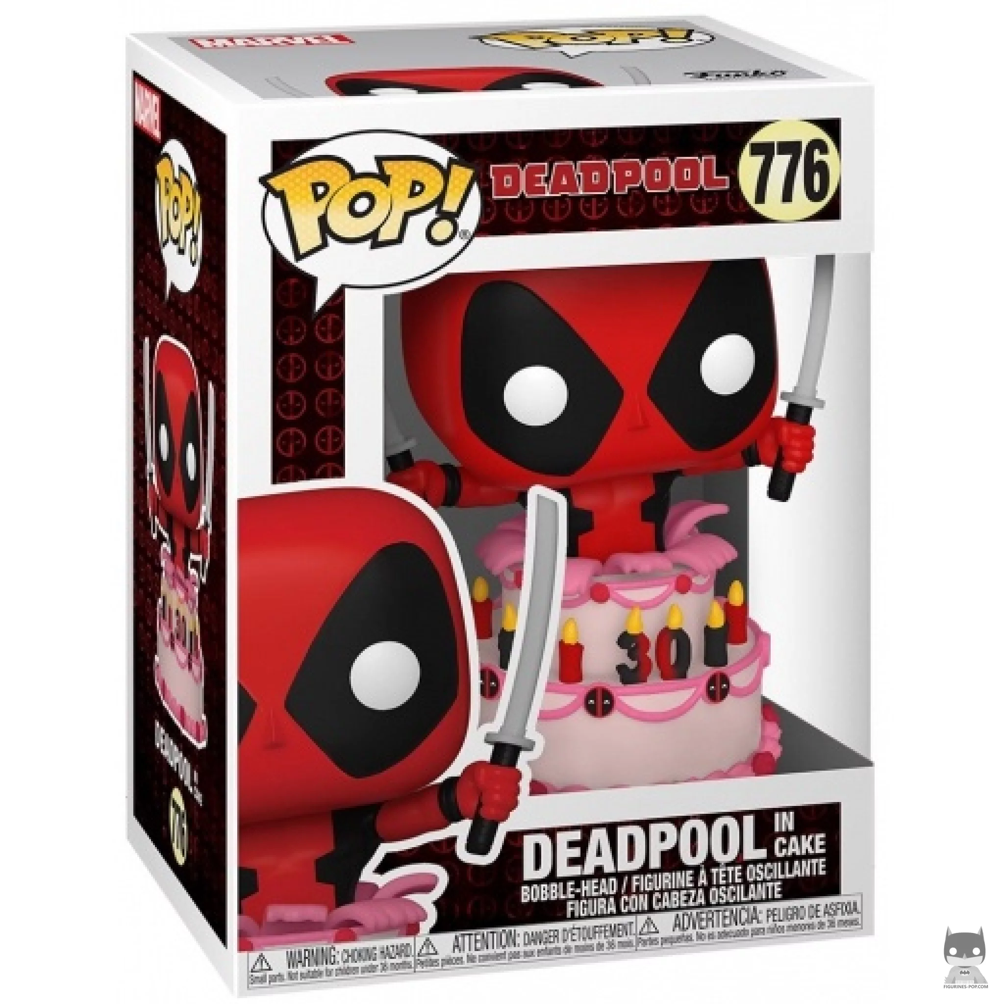 Figurine Funko POP Deadpool dans Gâteau avec boîte