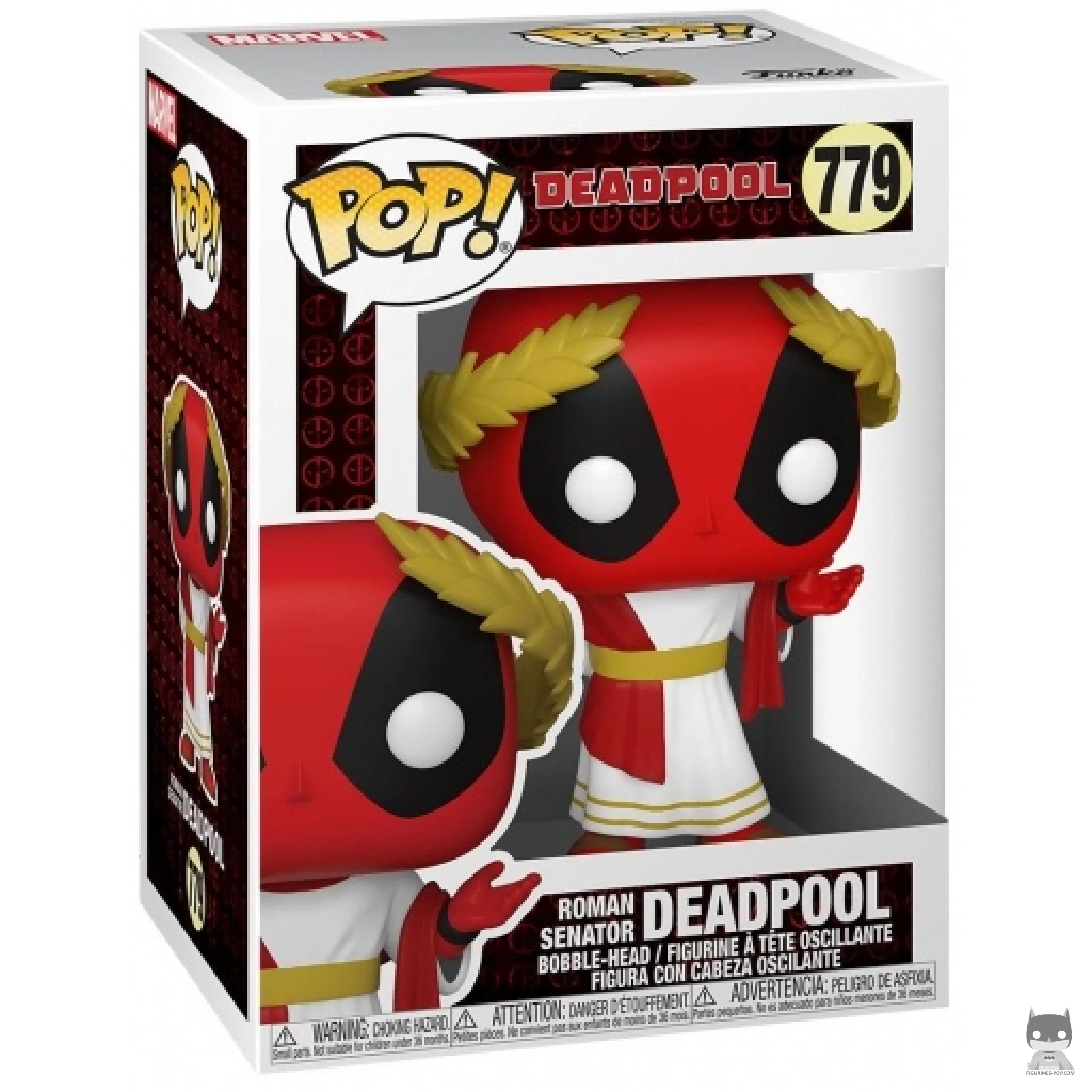 Figurine Funko POP Deadpool Sénateur Romain avec boîte
